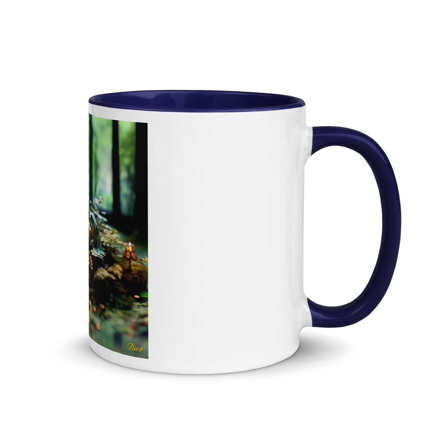 Relaxing By The Brook Series Print #1 - Mug with Color Inside