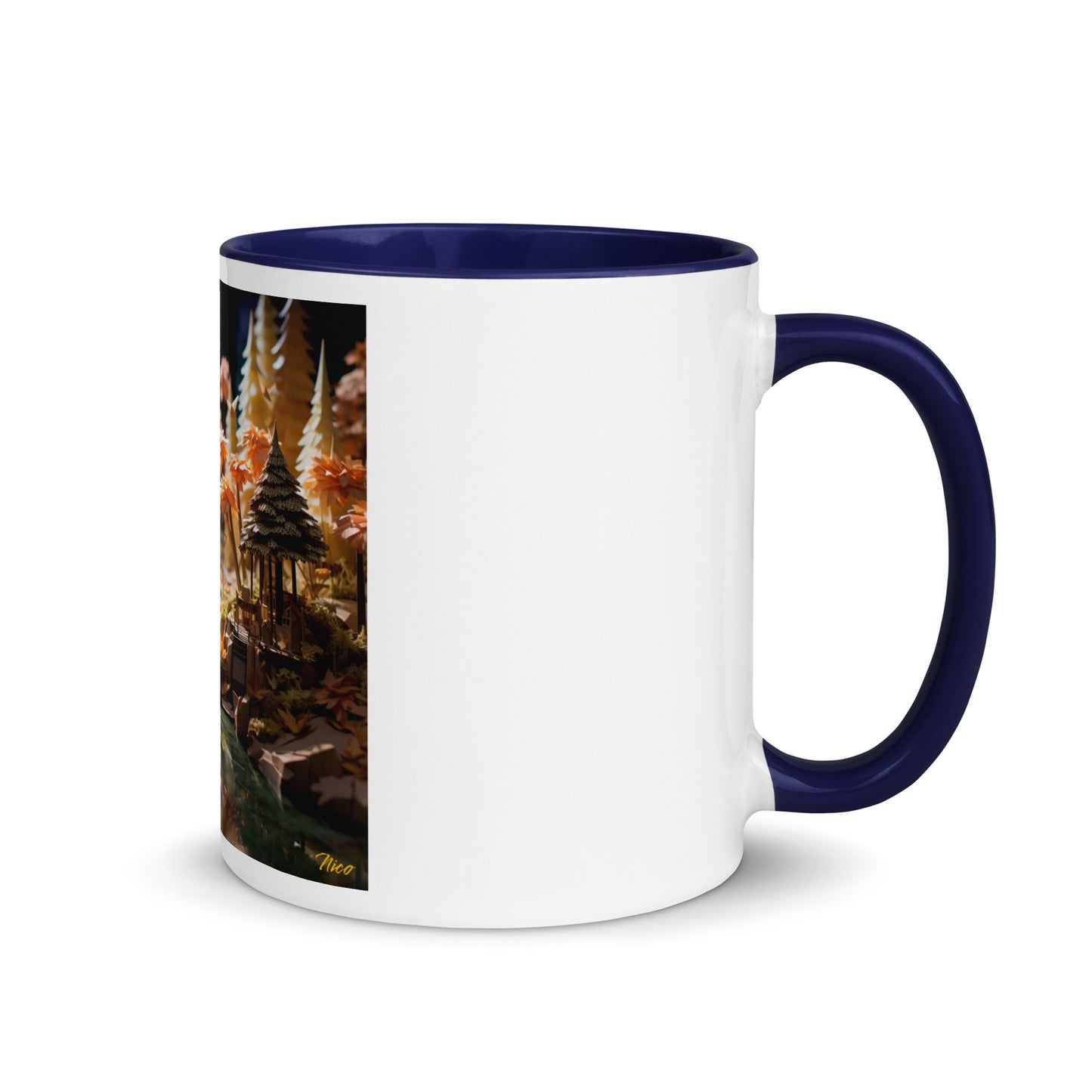 Relaxing By The Brook Series Print #3 - Mug with Color Inside