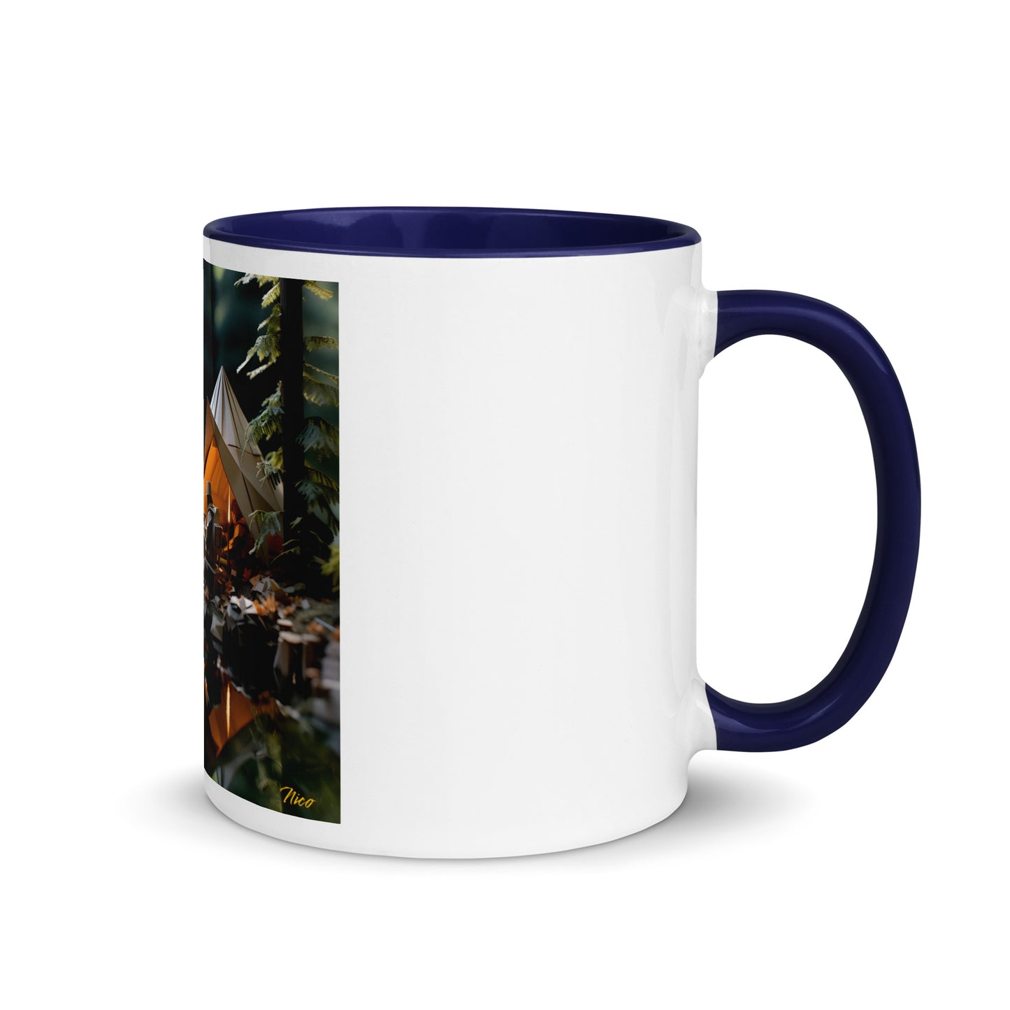 Relaxing By The Brook Series Print #10 - Mug with Color Inside