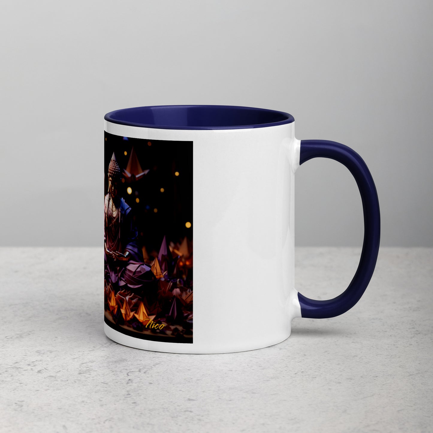 Ascending Buddha Series Print #6 - Mug with Color Inside