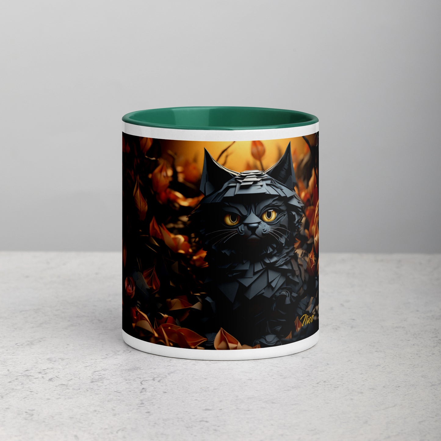 Halloween 2024 Series Print #2 "The Kitty of Evil!"- Mug with Color Inside