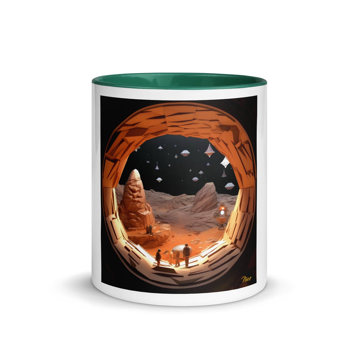 Elon's Dream Series Print #4 Mug with Color Inside