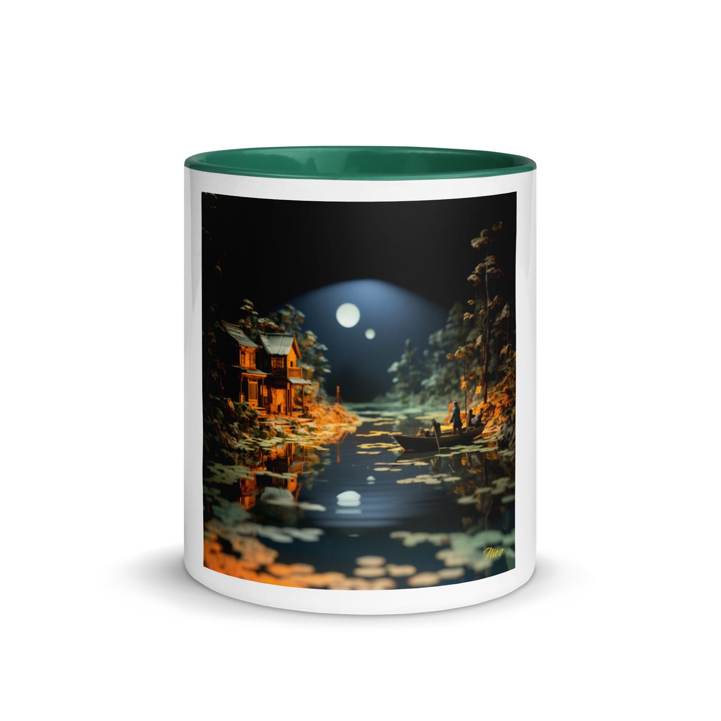 Born On A Bayou Print #3 Mug with Color Inside