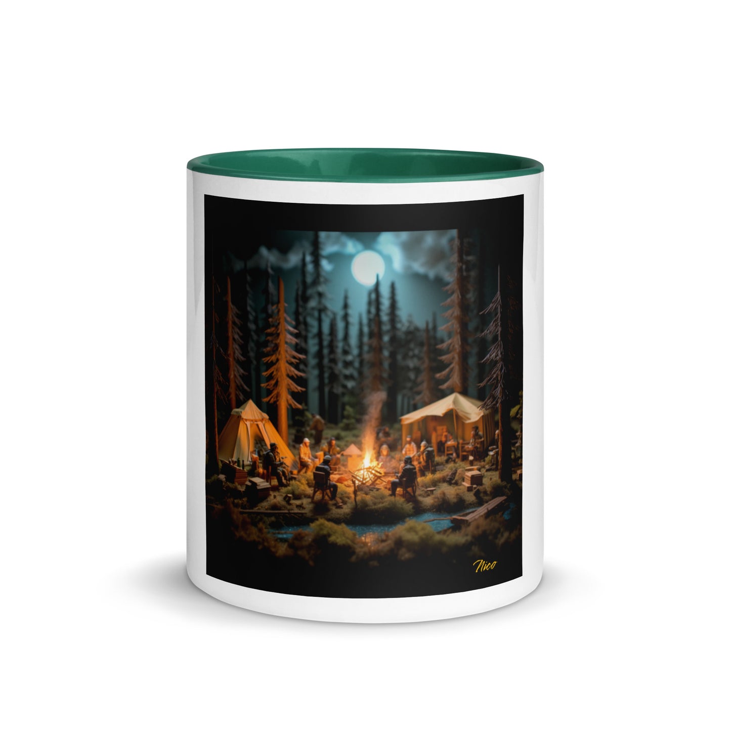 Under The Starry Skies Series Print #8 Mug with Color Inside