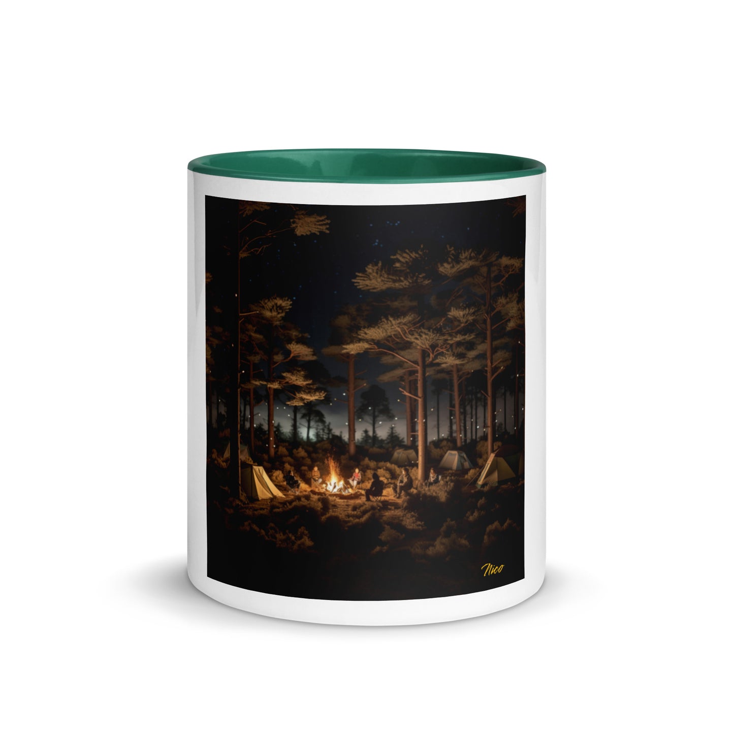 Under The Starry Skies Series Print #9 Mug with Color Inside