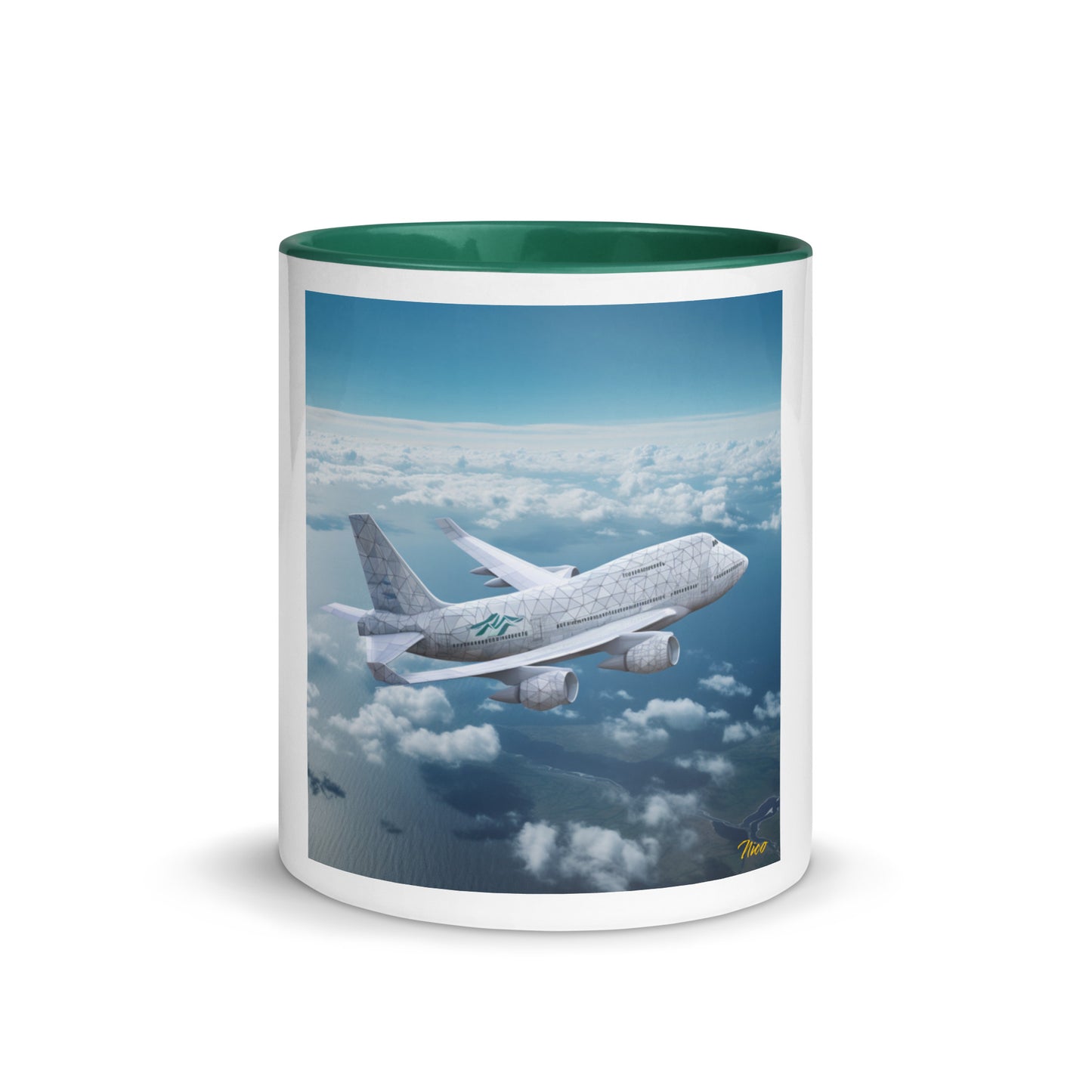 Frequent Flyer Miles Series Print #3 Mug with Color Inside