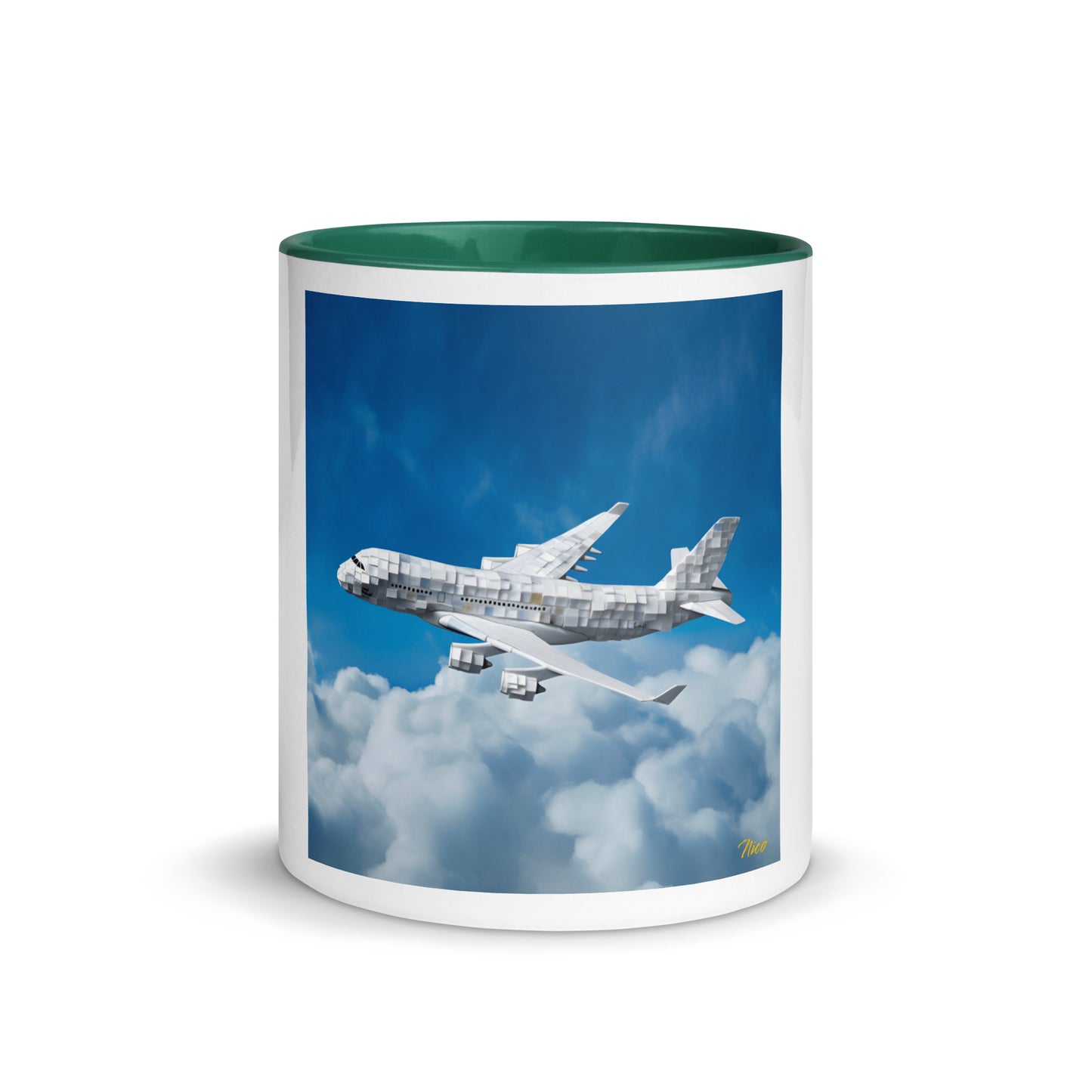 Frequent Flyer Miles Series Print #5 Mug with Color Inside