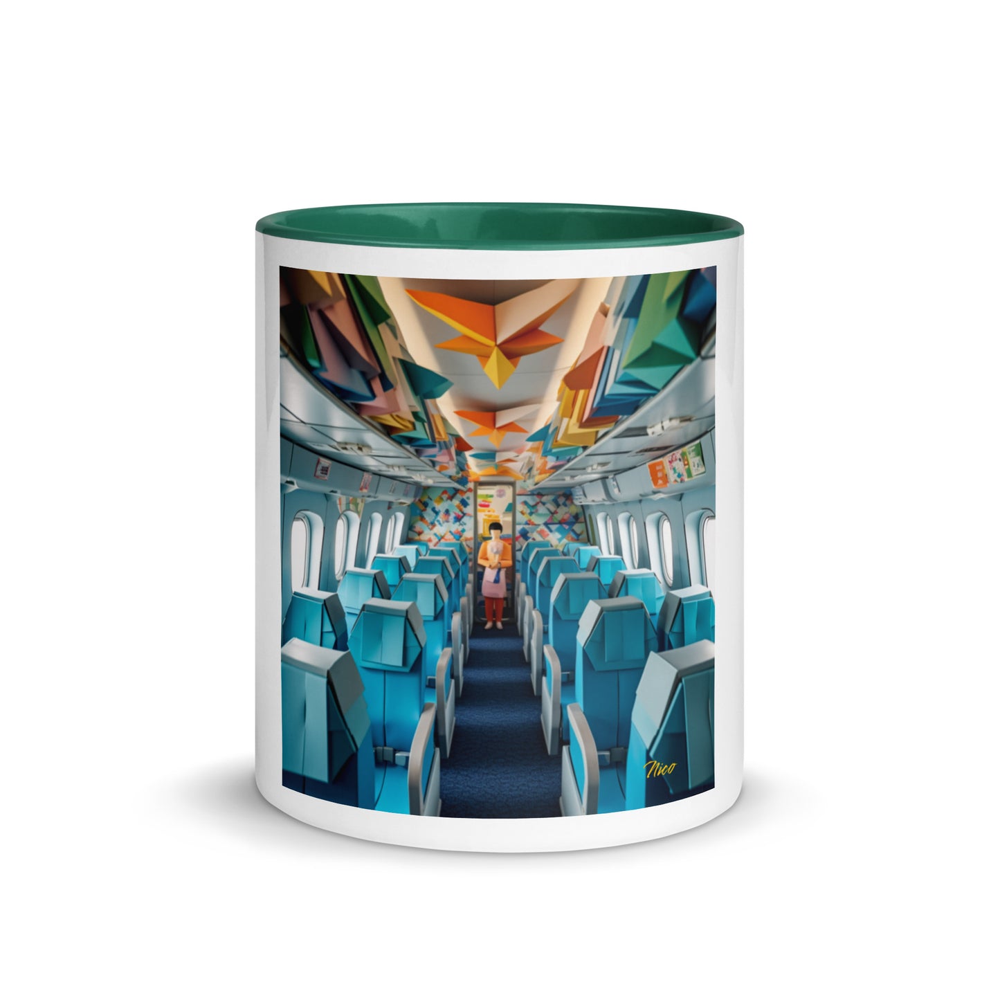 Frequent Flyer Miles Series Print #6 Mug with Color Inside