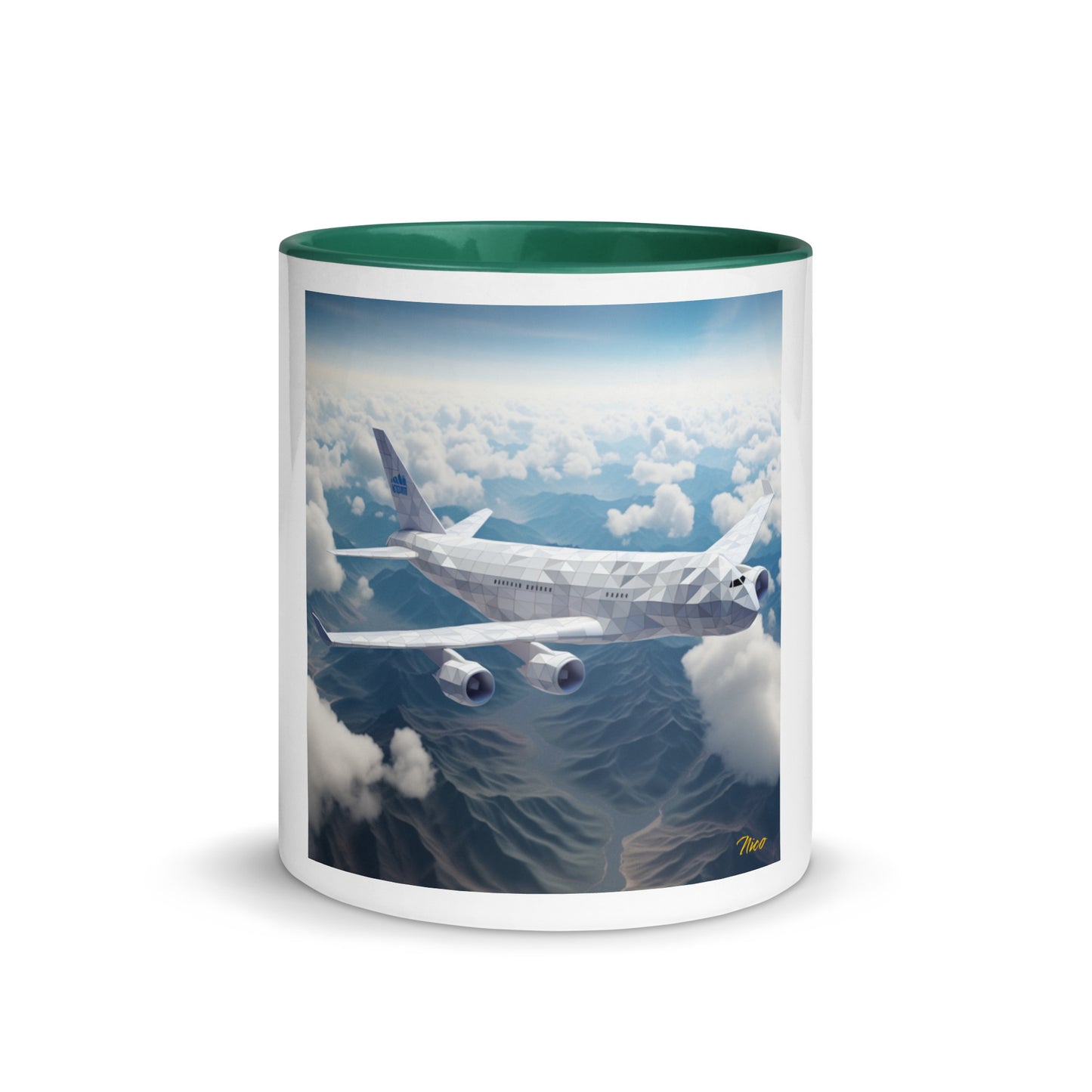 Frequent Flyer Miles Series Print #7 Mug with Color Inside