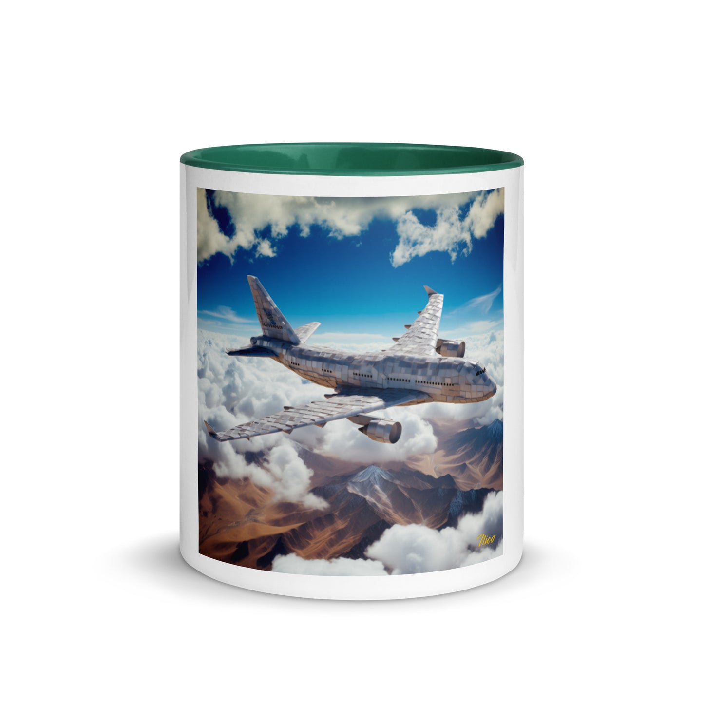 Frequent Flyer Miles Series Print #9 Mug with Color Inside