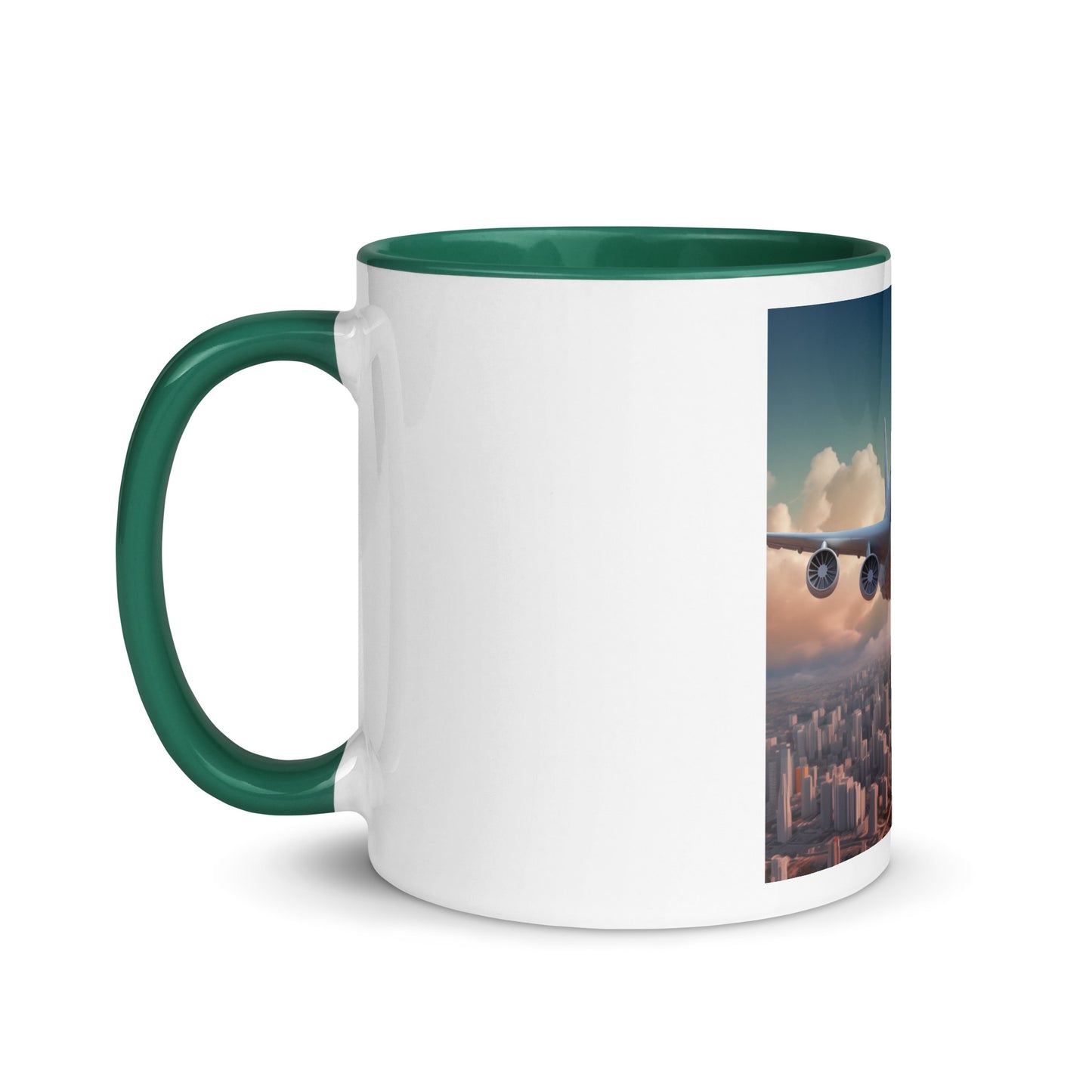 Frequent Flyer Miles Series Print #1 Mug with Color Inside