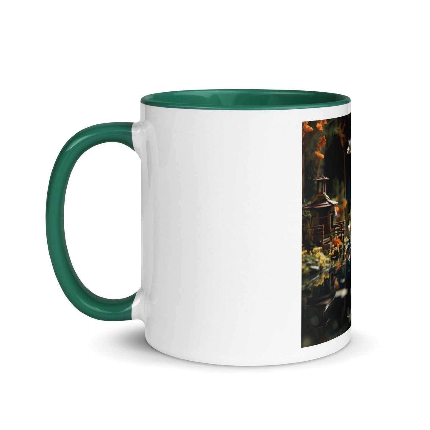 Born On A Bayou Print #6 Mug with Color Inside