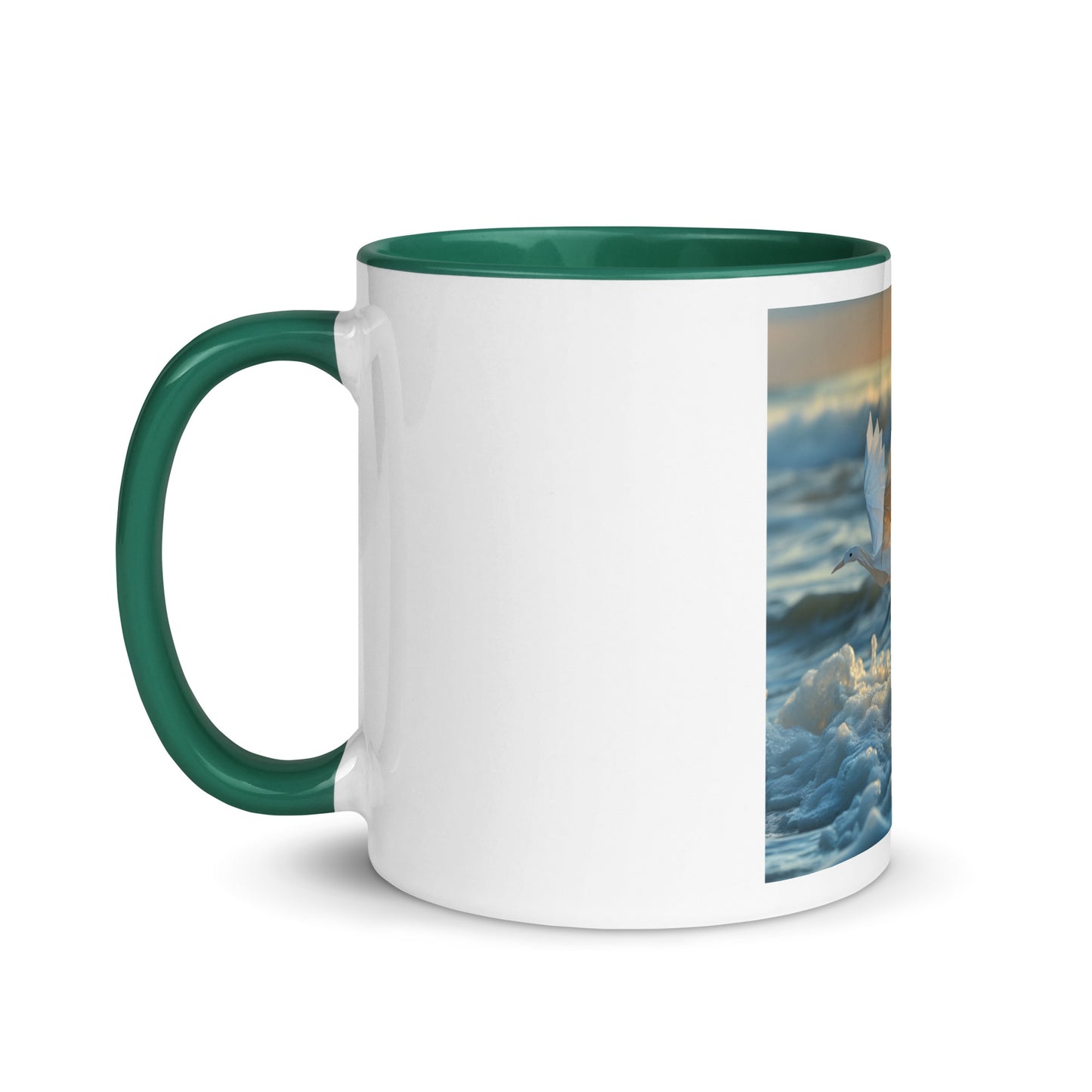 By The Seaside Series Print #5 Mug with Color Inside