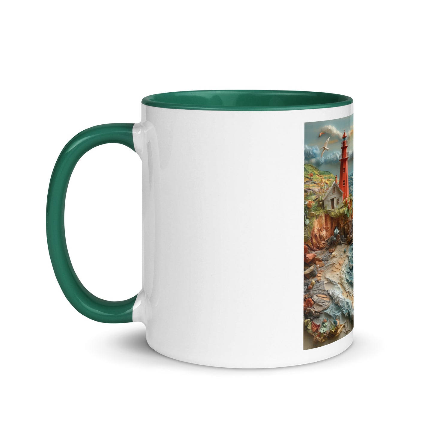 By The Seaside Series Print #2 - Mug with Color Inside