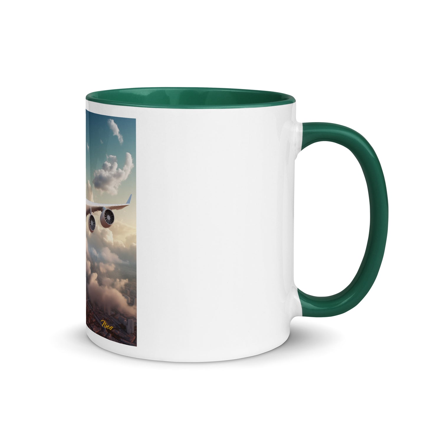 Frequent Flyer Miles Series Print #1 Mug with Color Inside