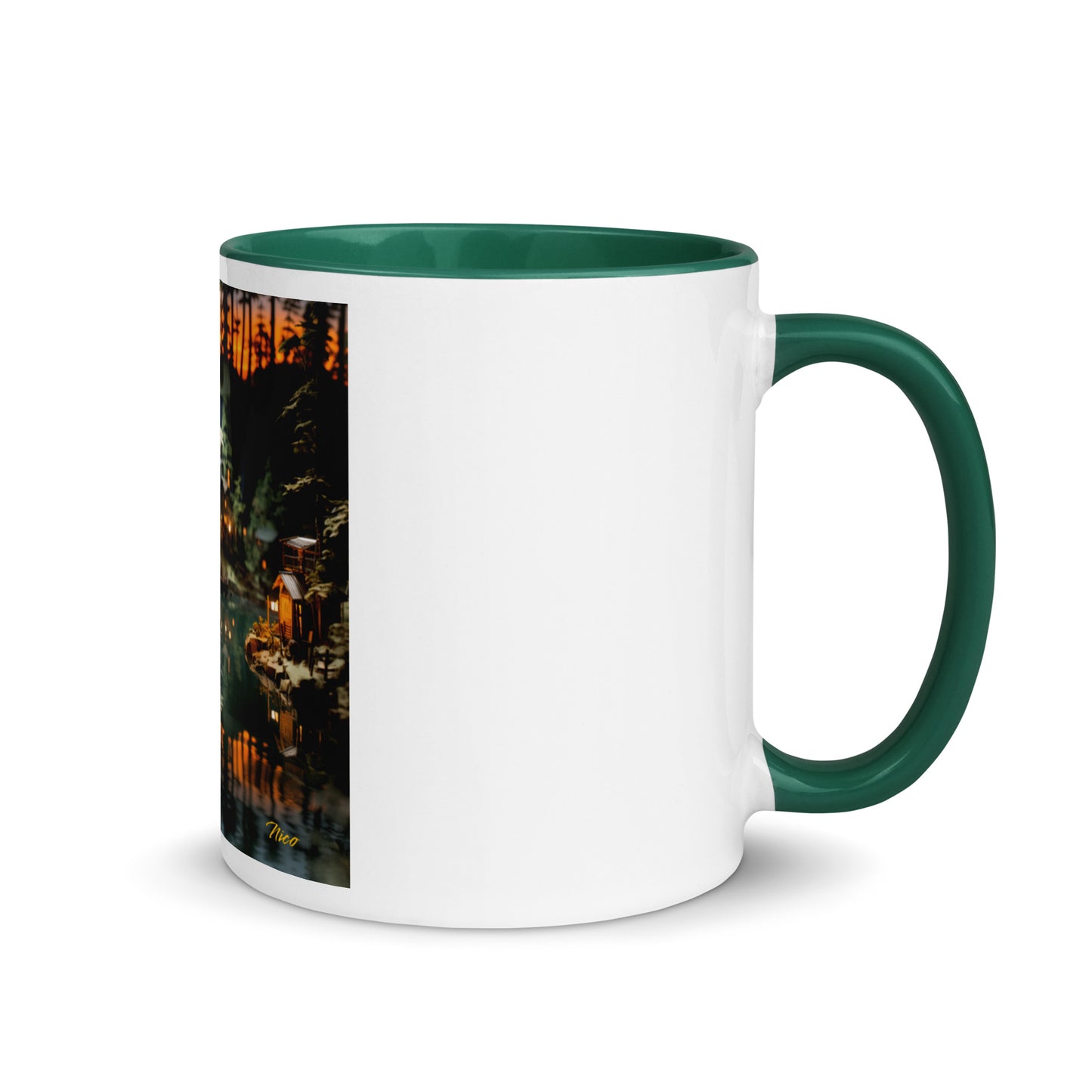 Born On A Bayou Print #2 Mug with Color Inside