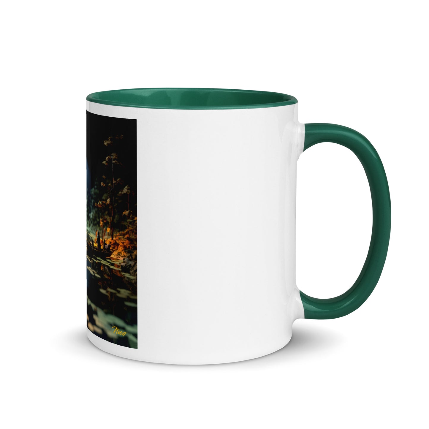 Born On A Bayou Print #3 Mug with Color Inside