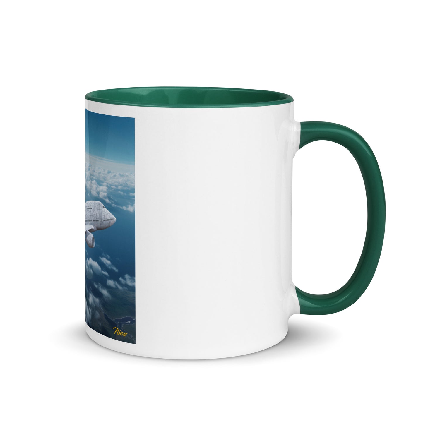 Frequent Flyer Miles Series Print #3 Mug with Color Inside