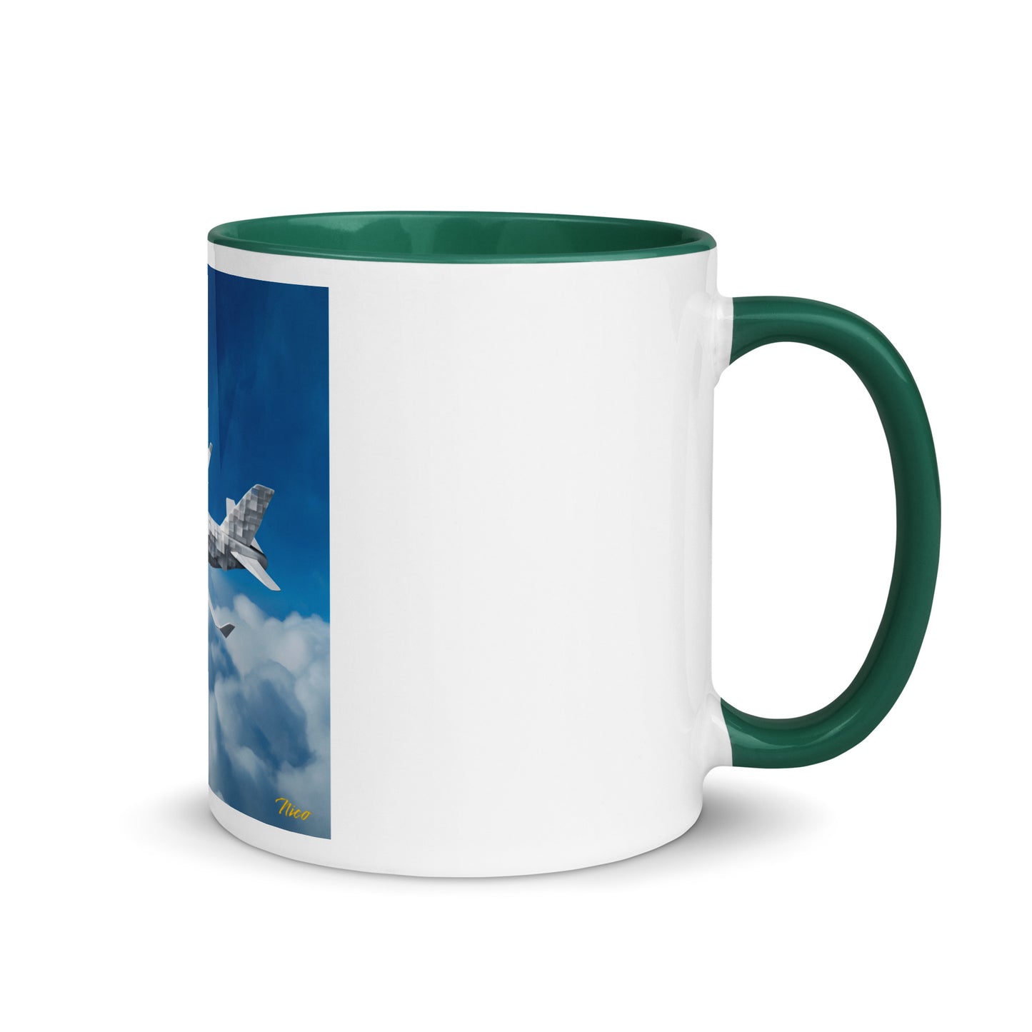 Frequent Flyer Miles Series Print #5 Mug with Color Inside