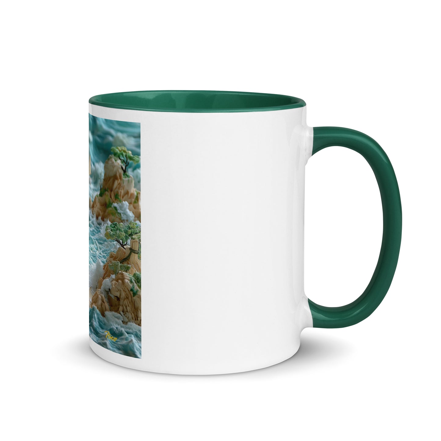 By The Seaside Series Print #9 - Mug with Color Inside