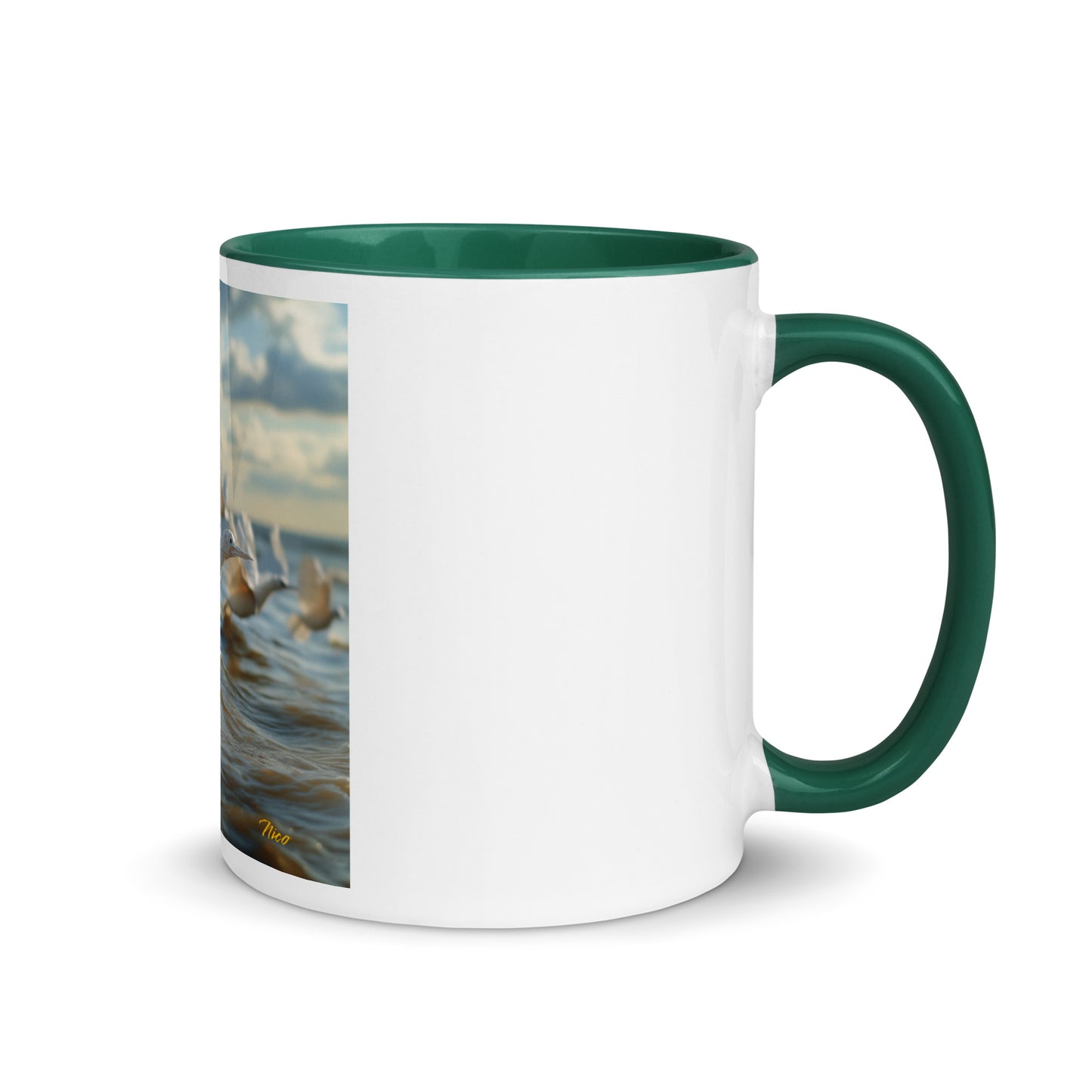 By The Seaside Series Print #8 - Mug with Color Inside