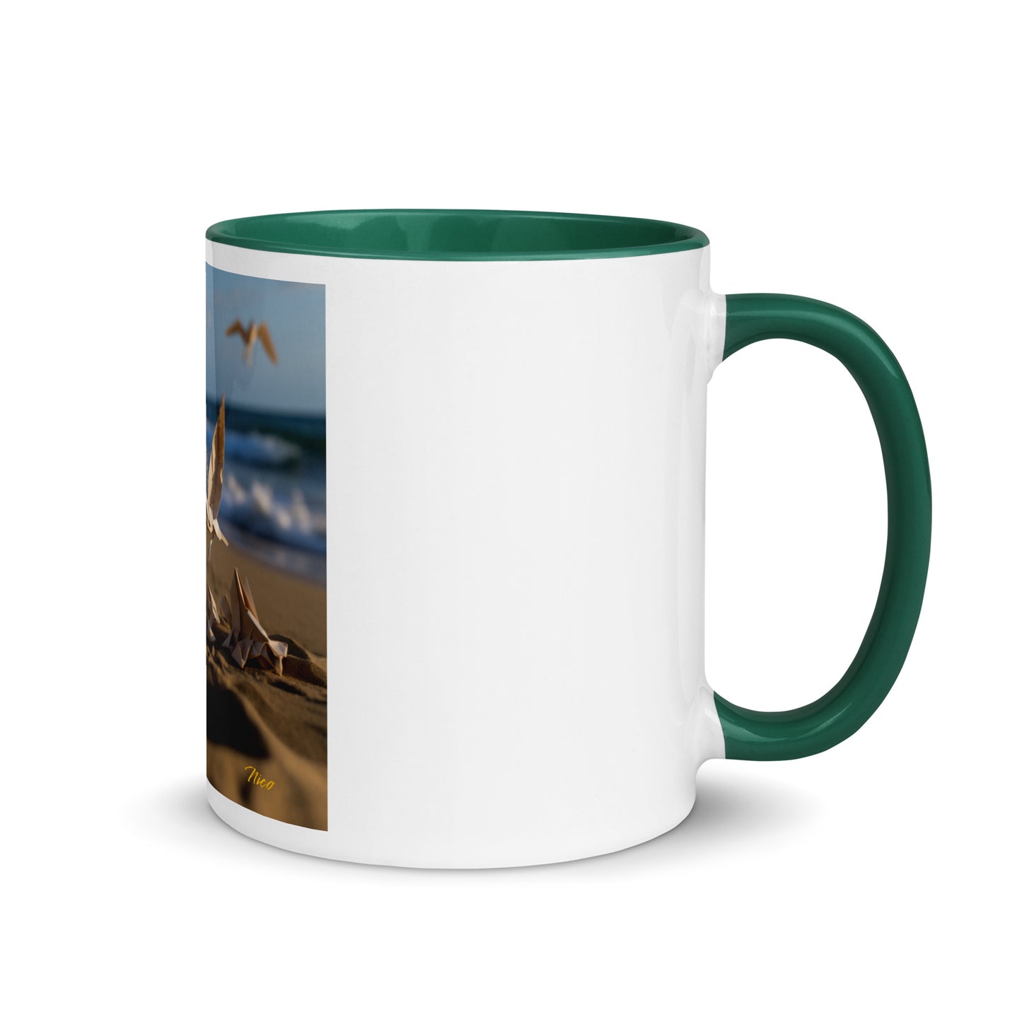 By The Seaside Series Print #7 - Mug with Color Inside