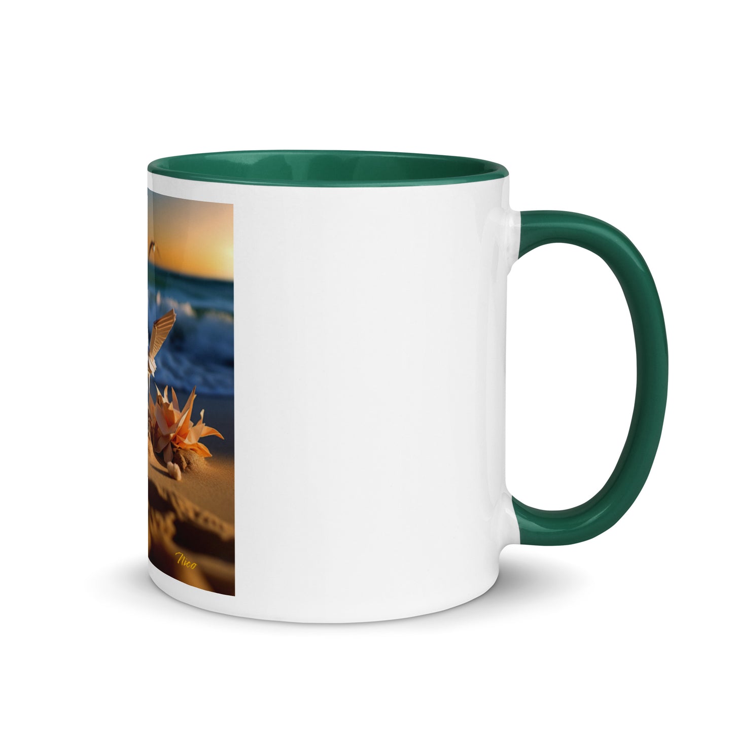 By The Seaside Series Print #3 - Mug with Color Inside