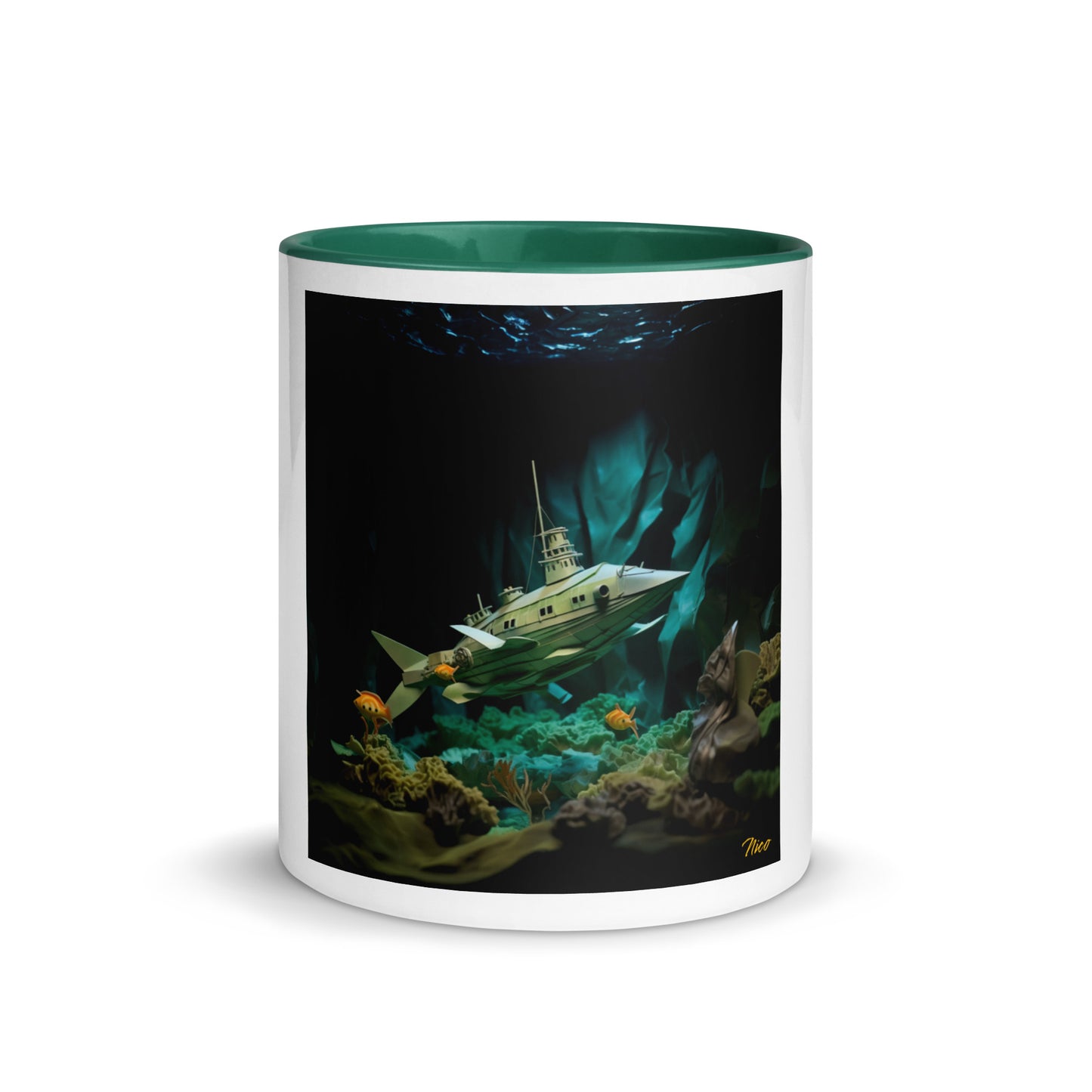 20,000 Leagues Under The Sea Series Print #8 - Mug with Color Inside