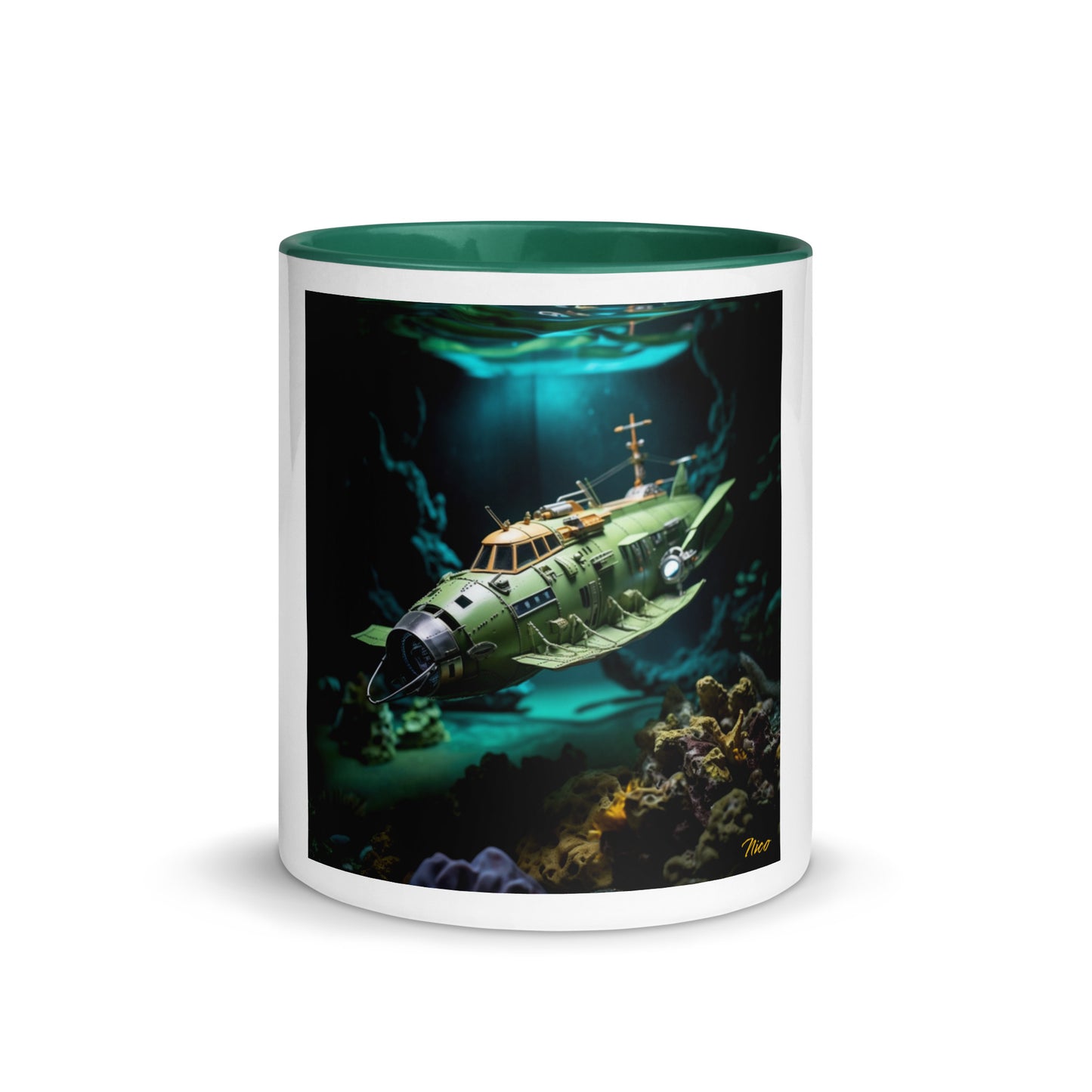 20,000 Leagues Under The Sea Series Print #10 - Mug with Color Inside