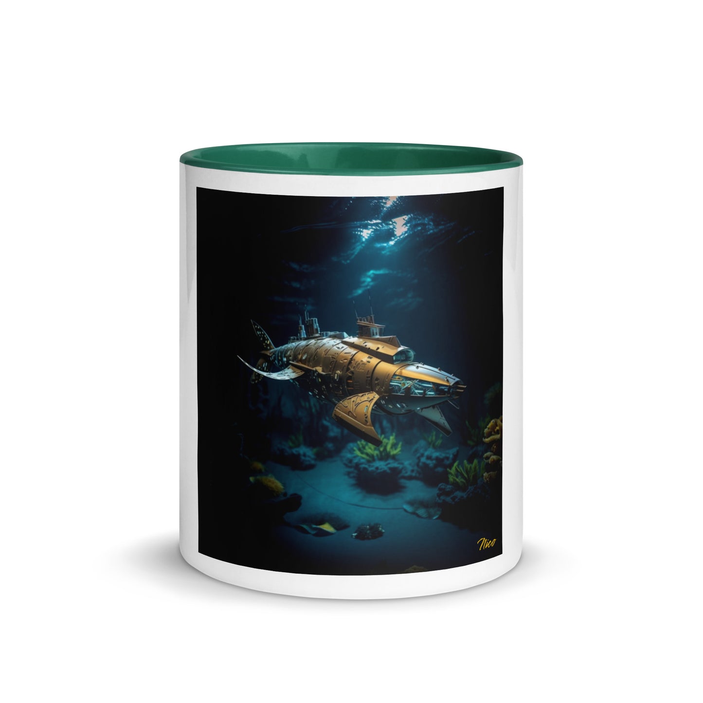 20,000 Leagues Under The Sea Series Print #5 - Mug with Color Inside