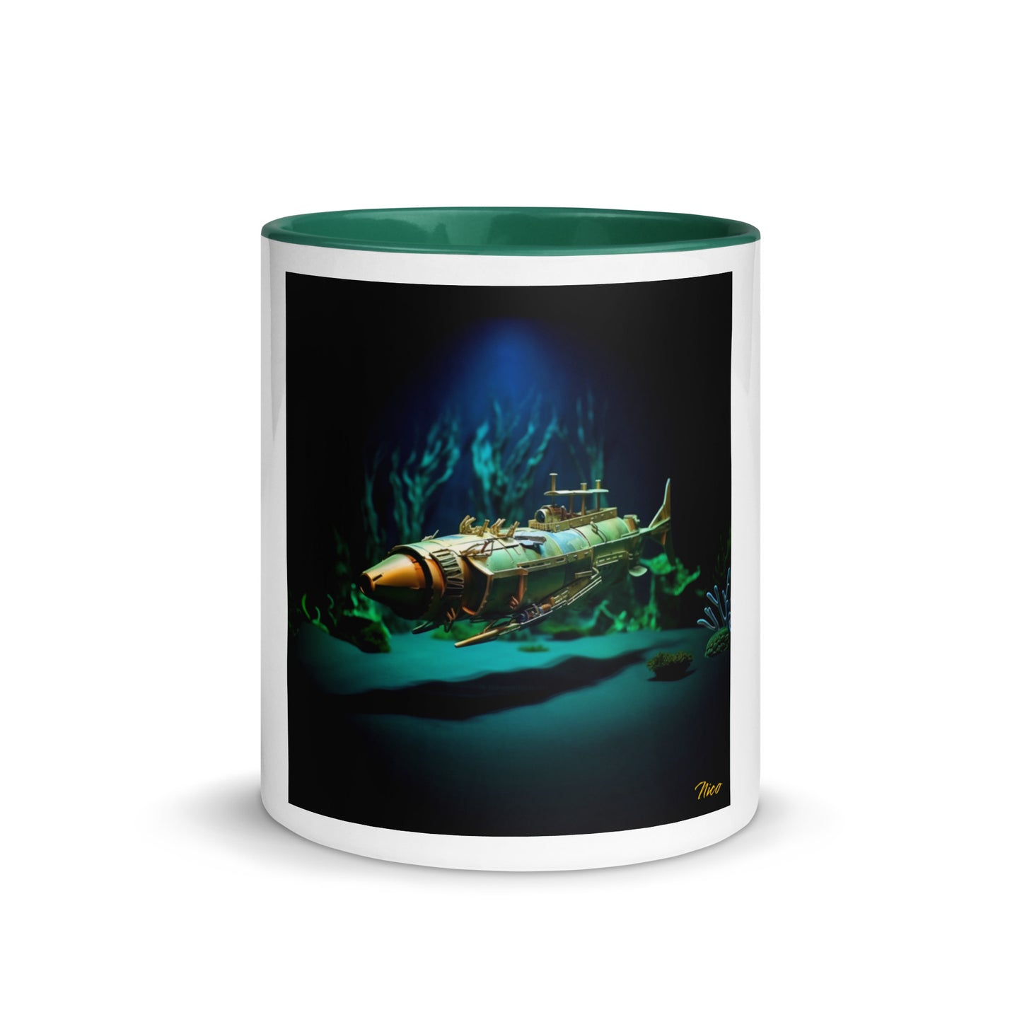 20,000 Leagues Under The Sea Series Print #6 - Mug with Color Inside