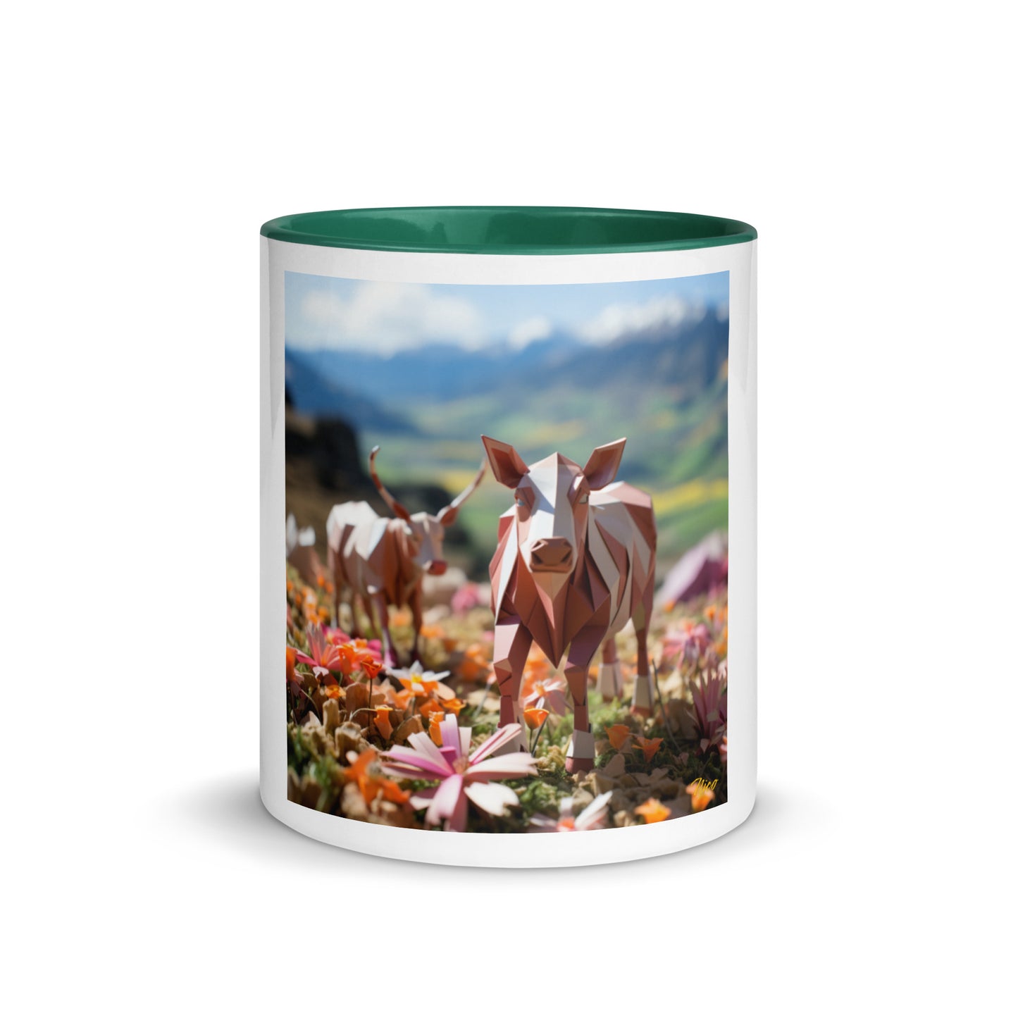 Meadow By The Farm Series Print #1 - Mug with Color Inside