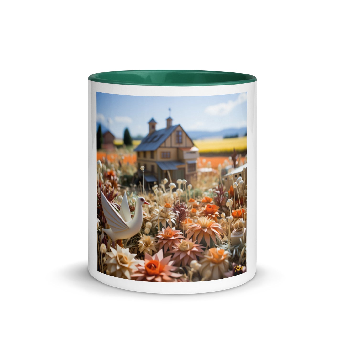 Meadow By The Farm Series Print #9 - Mug with Color Inside