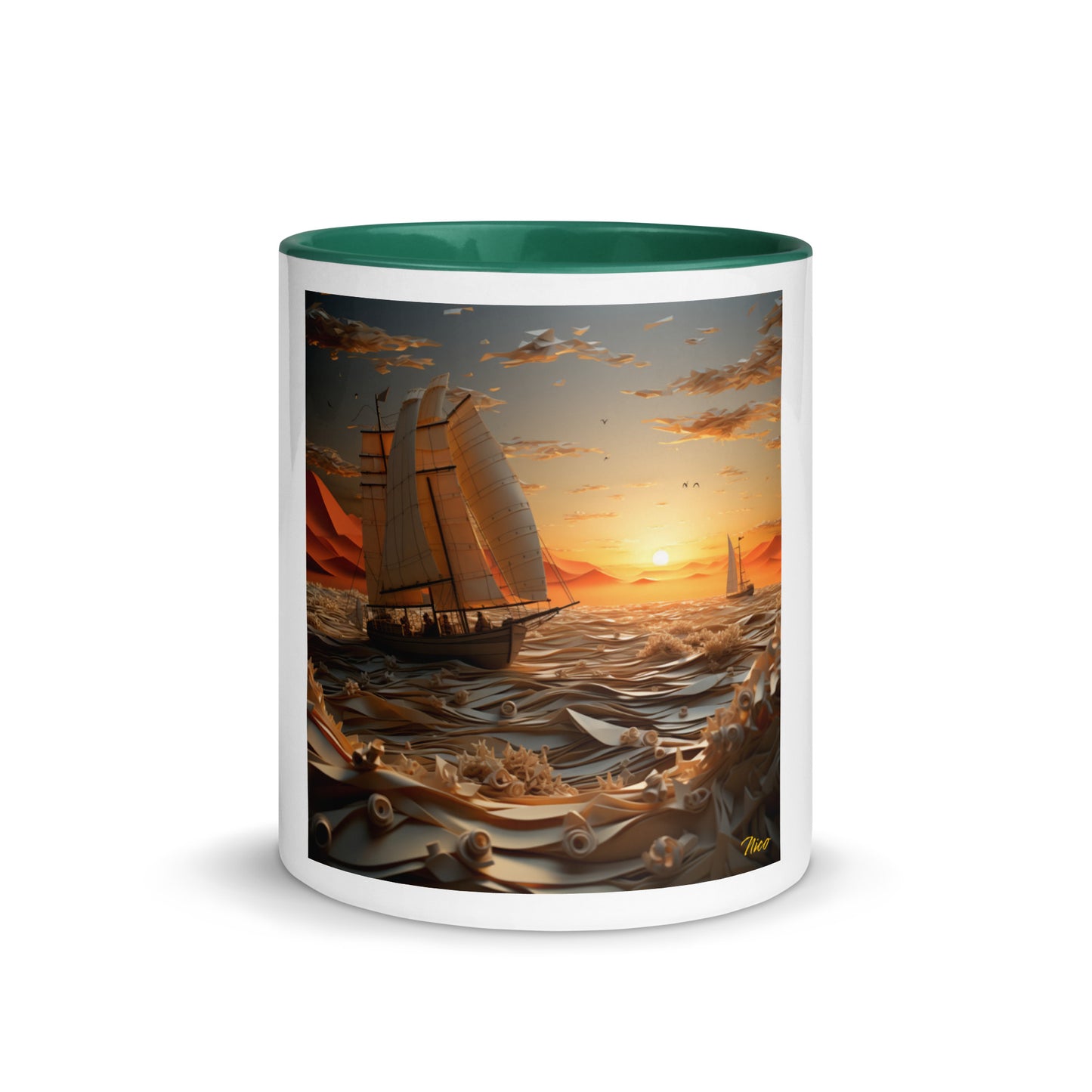 Into The Sunset Series Print #5 - Mug with Color Inside