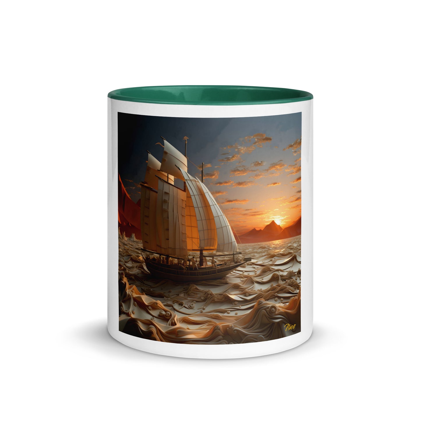 Into The Sunset Series Print #1 - Mug with Color Inside