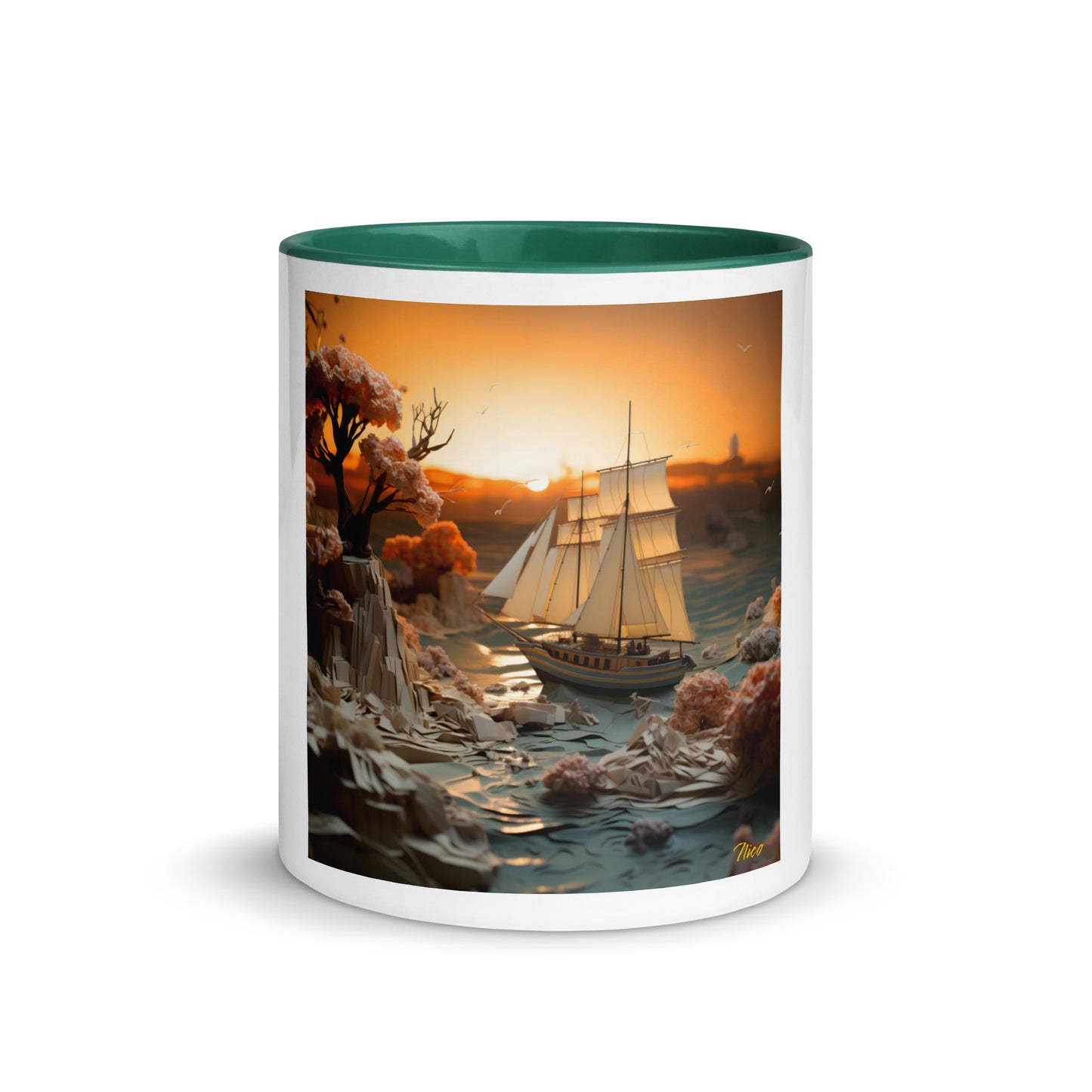 Into The Sunset Series Print #3 - Mug with Color Inside