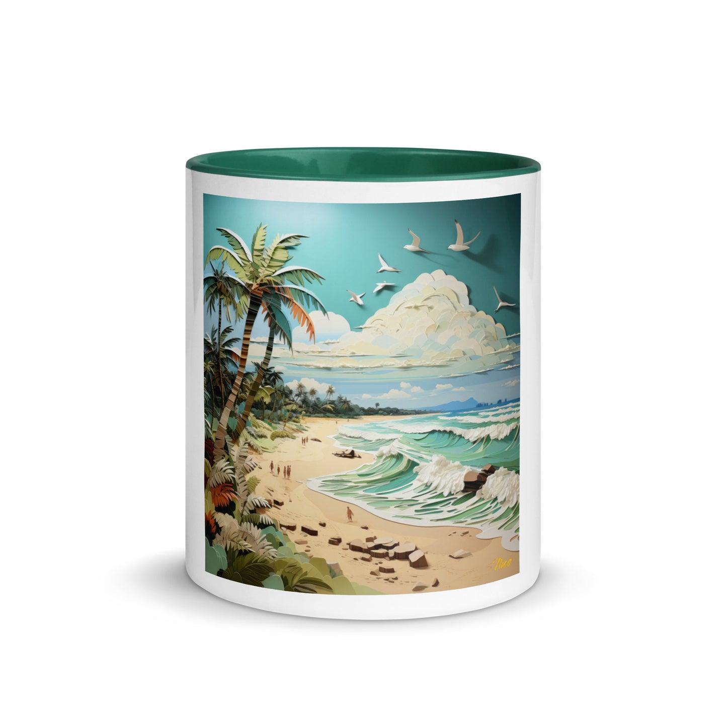 By The Seaside Series Print #2 - Mug with Color Inside