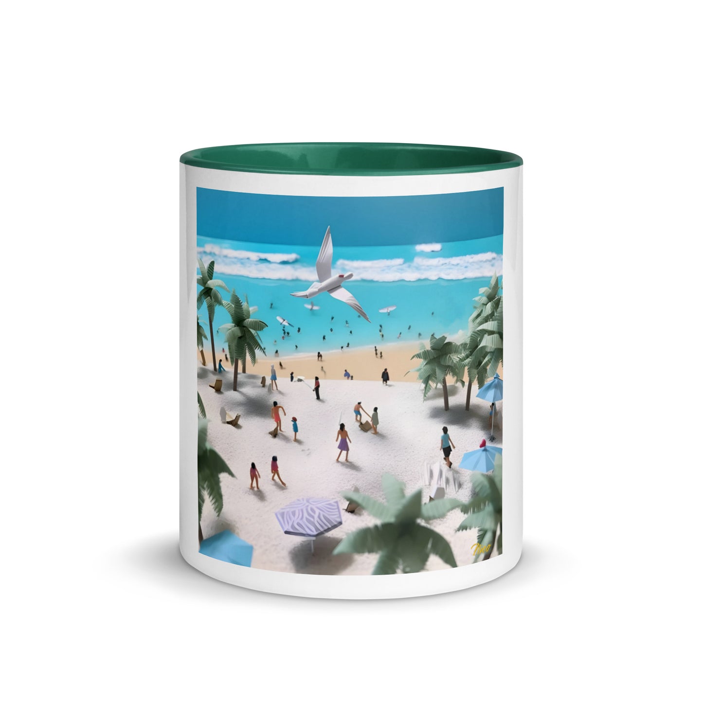 By The Seaside Series Print #5 - Mug with Color Inside