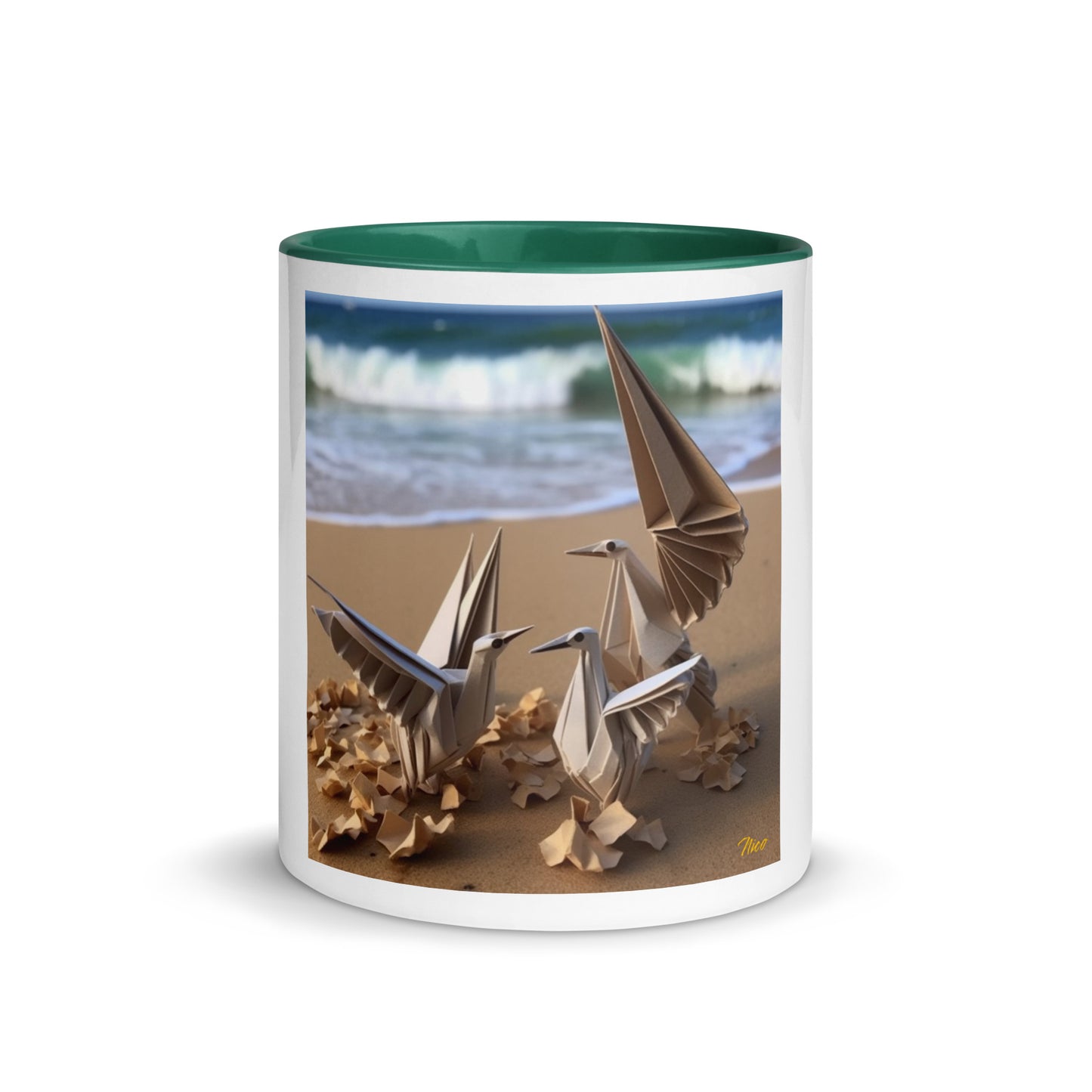 By The Seaside Series Print #1 - Mug with Color Inside