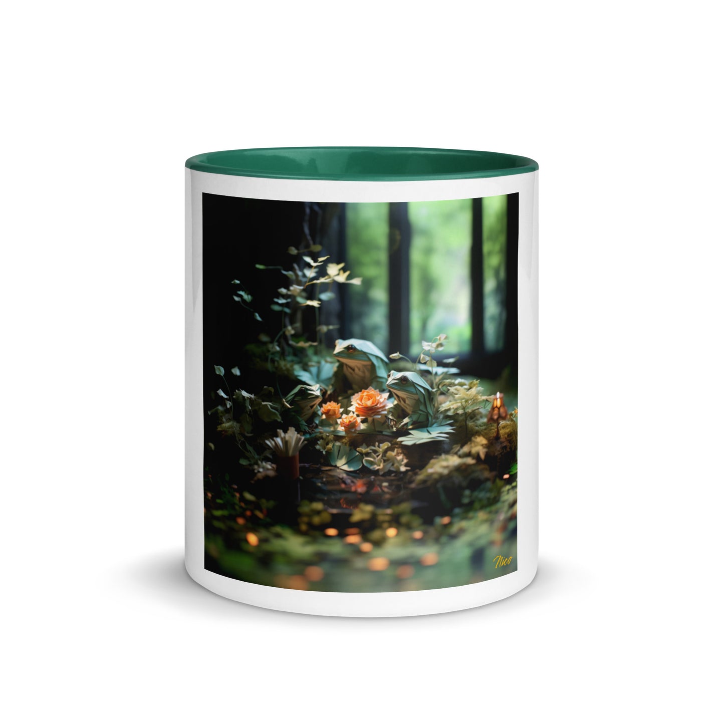 Relaxing By The Brook Series Print #1 - Mug with Color Inside