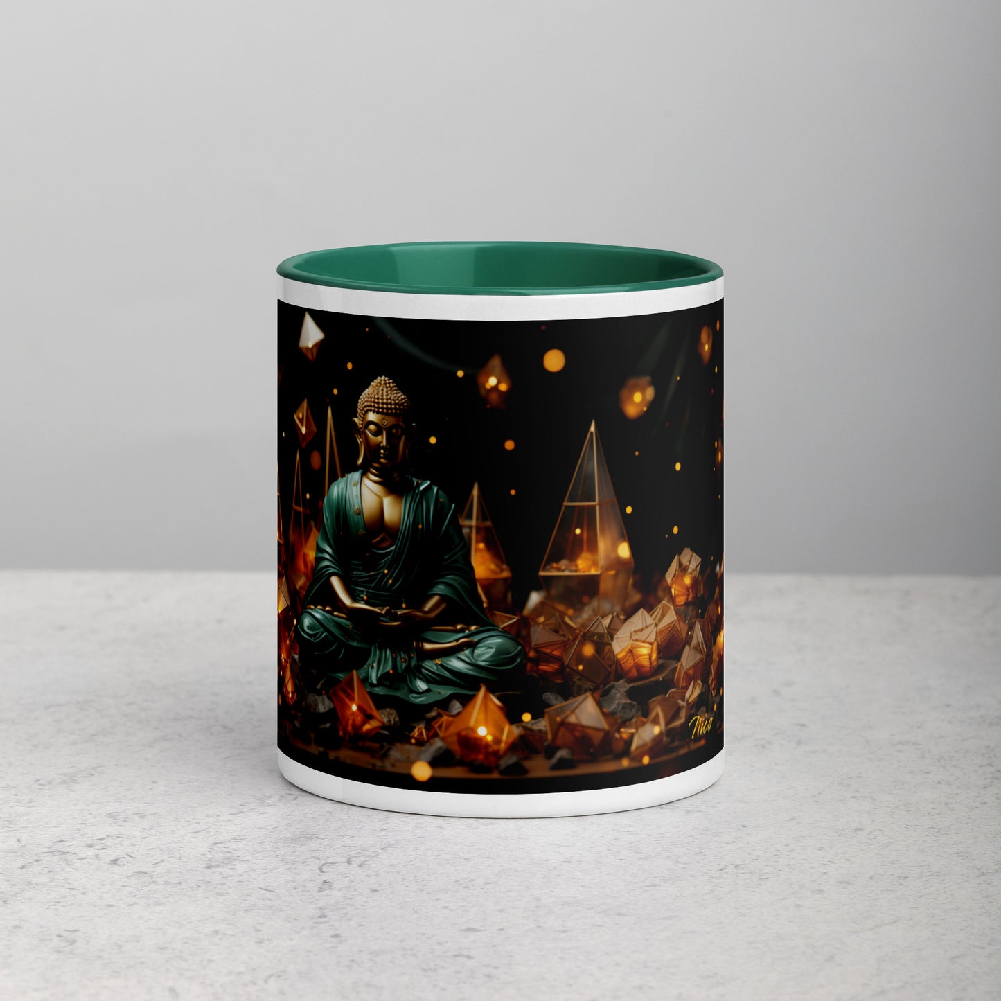 Ascending Buddha Series Print #4 - Mug with Color Inside