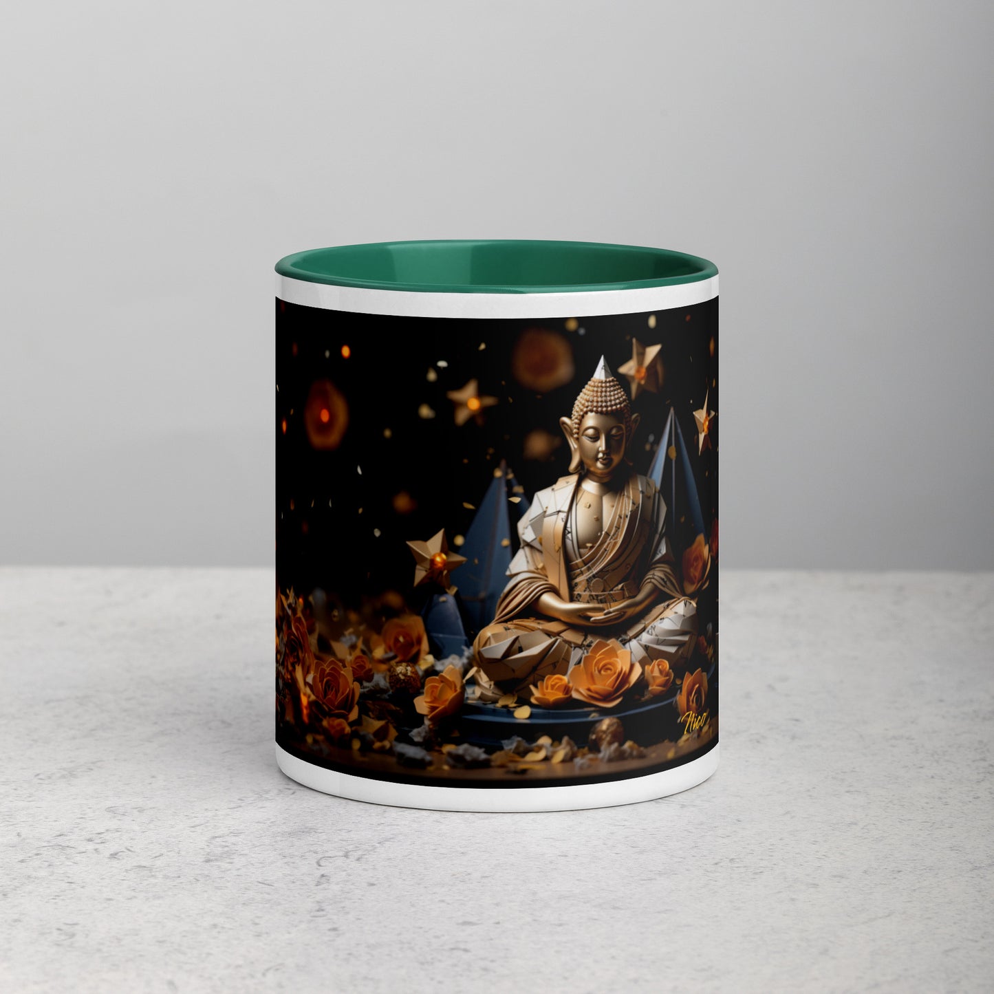 Ascending Buddha Series Print #5 - Mug with Color Inside