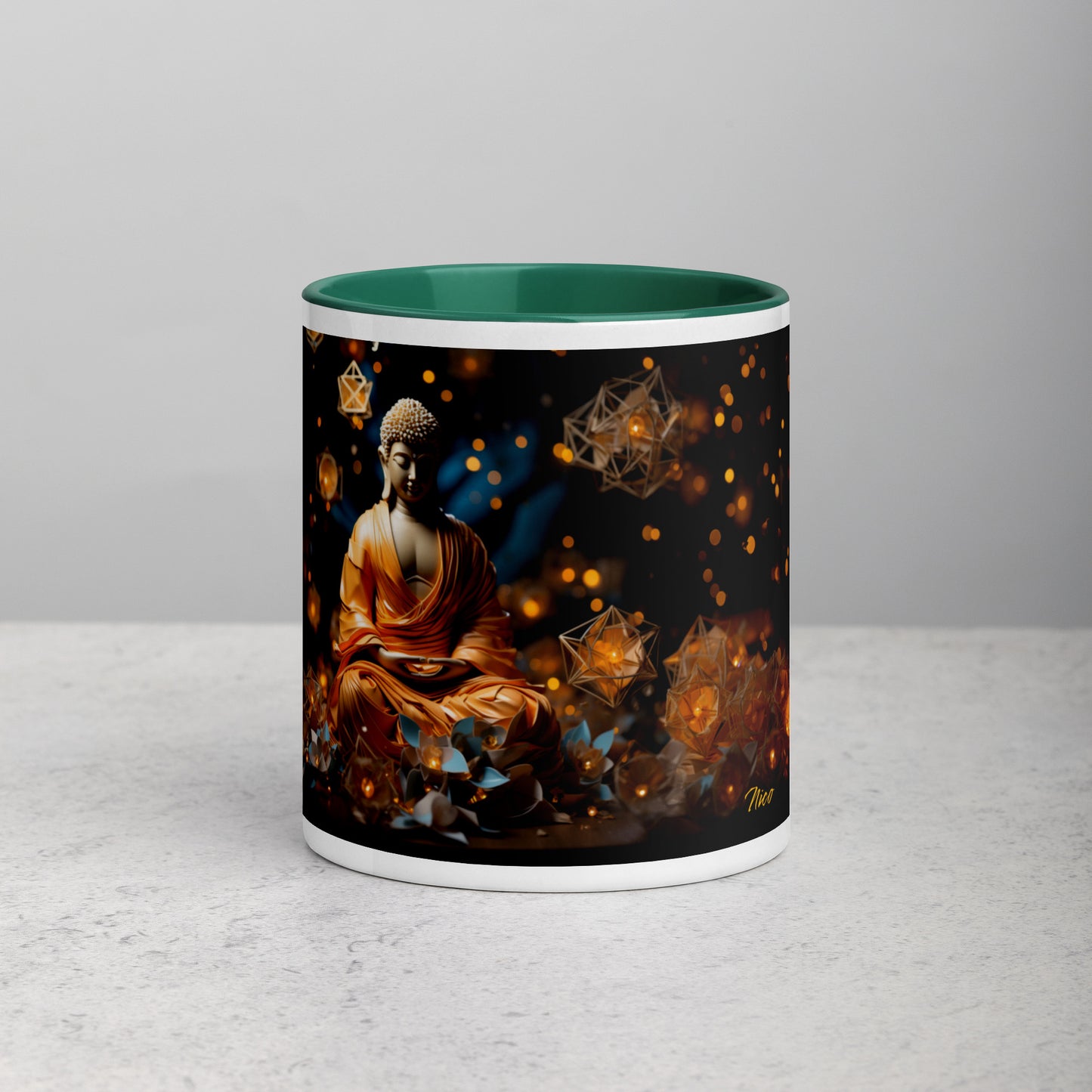 Ascending Buddha Series Print #8 - Mug with Color Inside