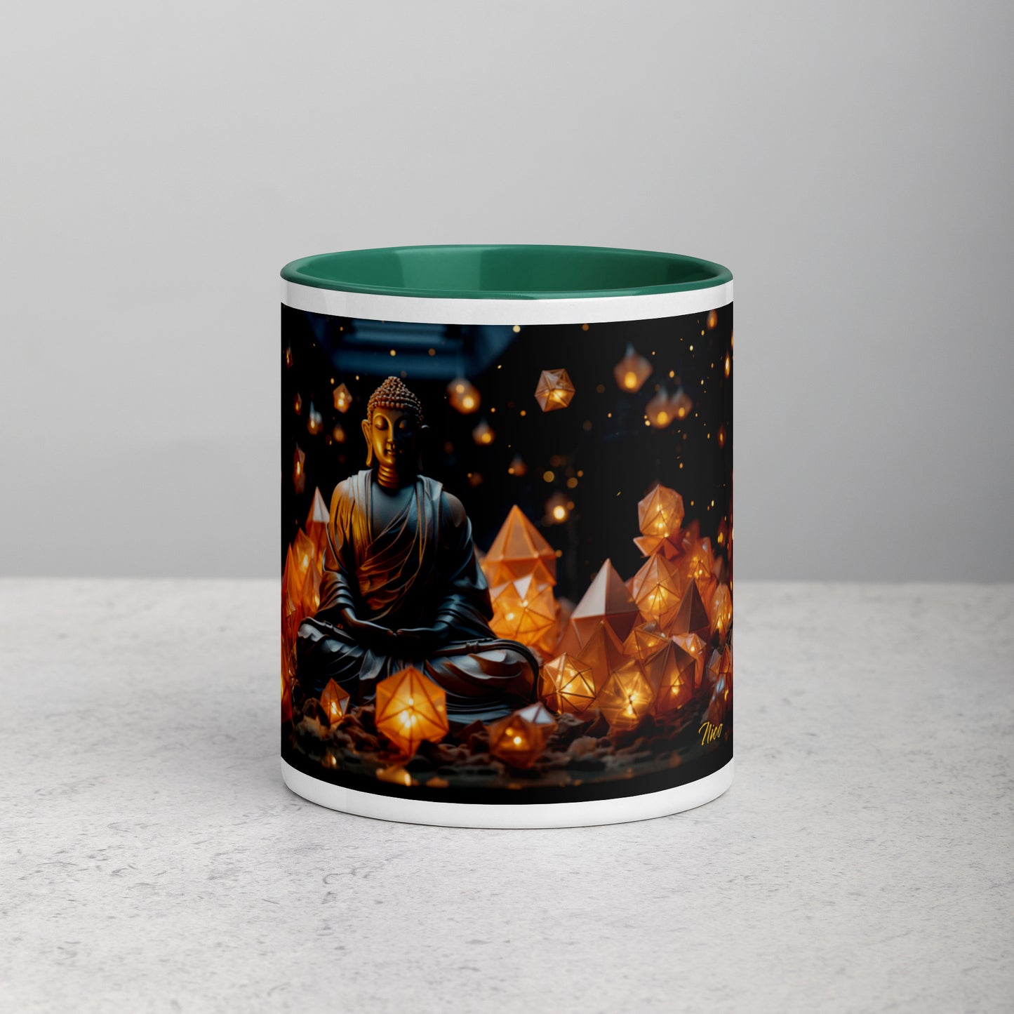 Ascending Buddha Series Print #10 - Mug with Color Inside