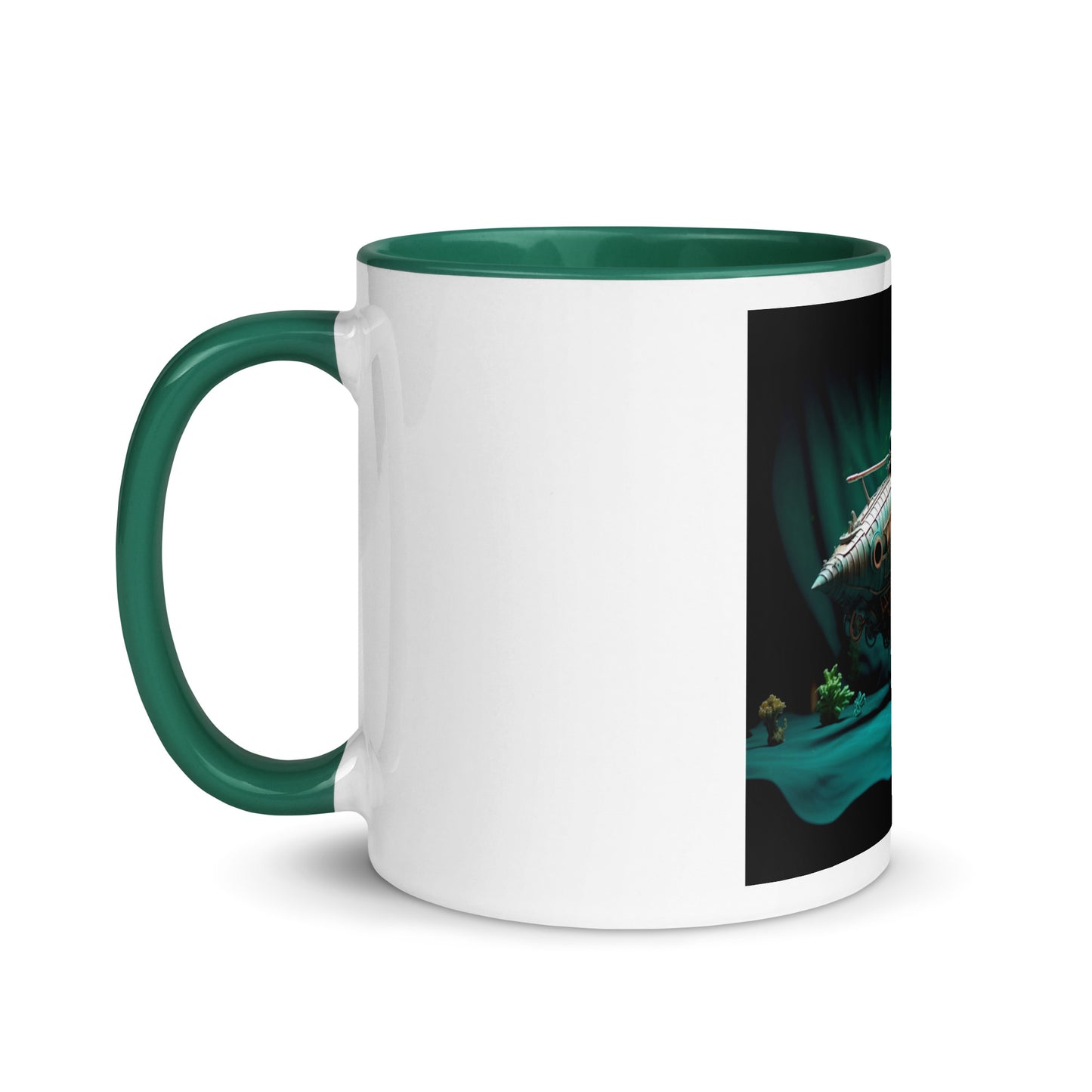 20,000 Leagues Under The Sea Series Print #2 - Mug with Color Inside