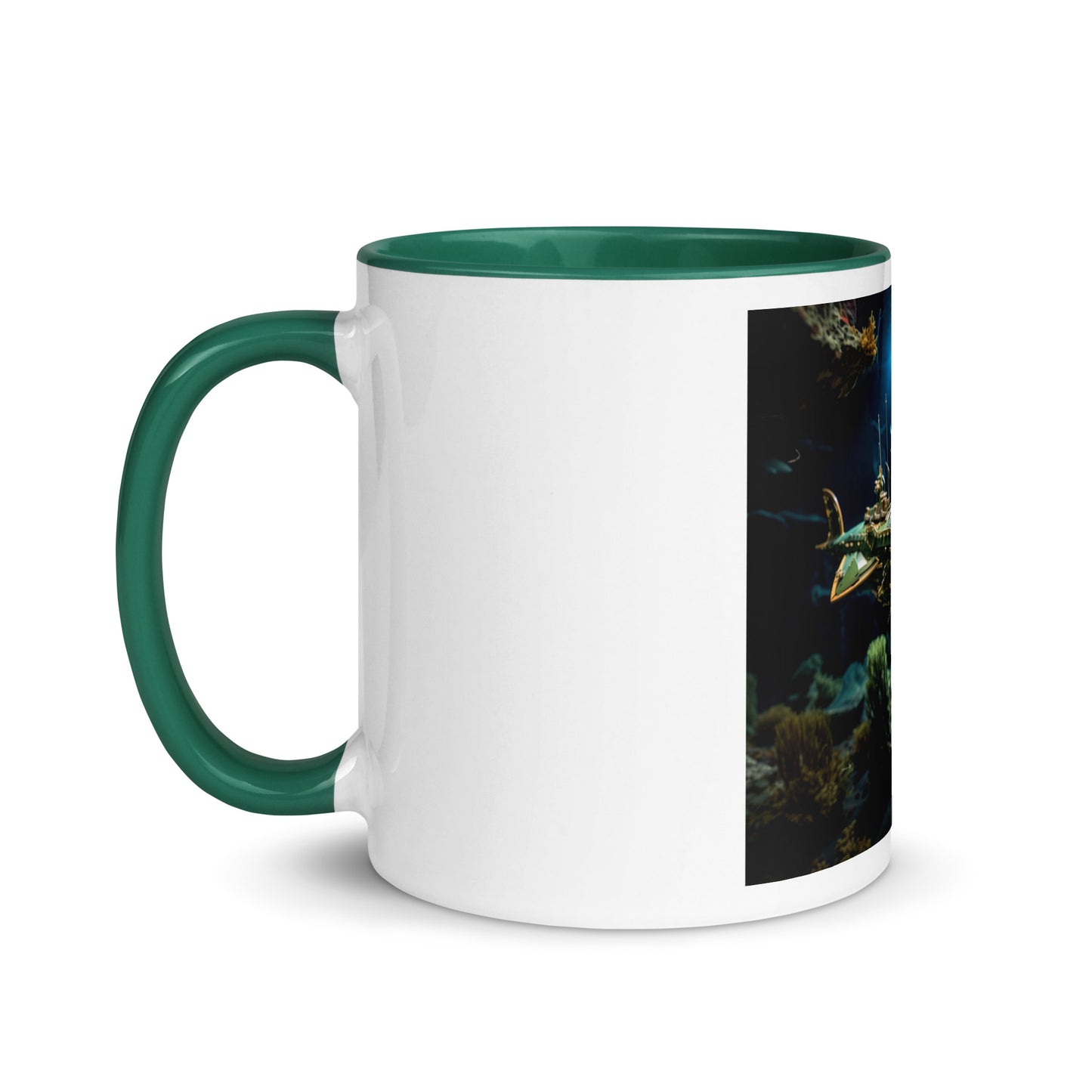 20,000 Leagues Under The Sea Series Print #1 - Mug with Color Inside