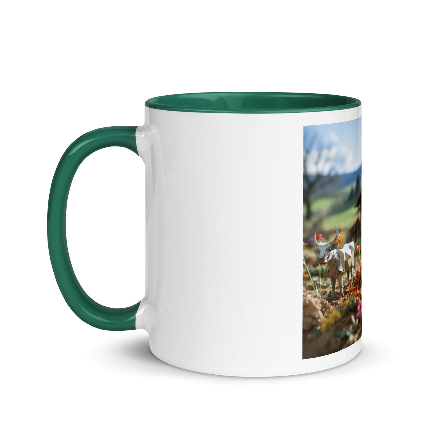 Meadow By The Farm Series Print #8 - Mug with Color Inside