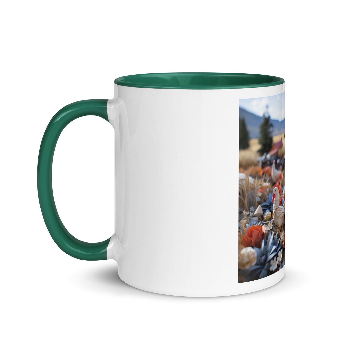 Meadow By The Farm Series Print #6 - Mug with Color Inside