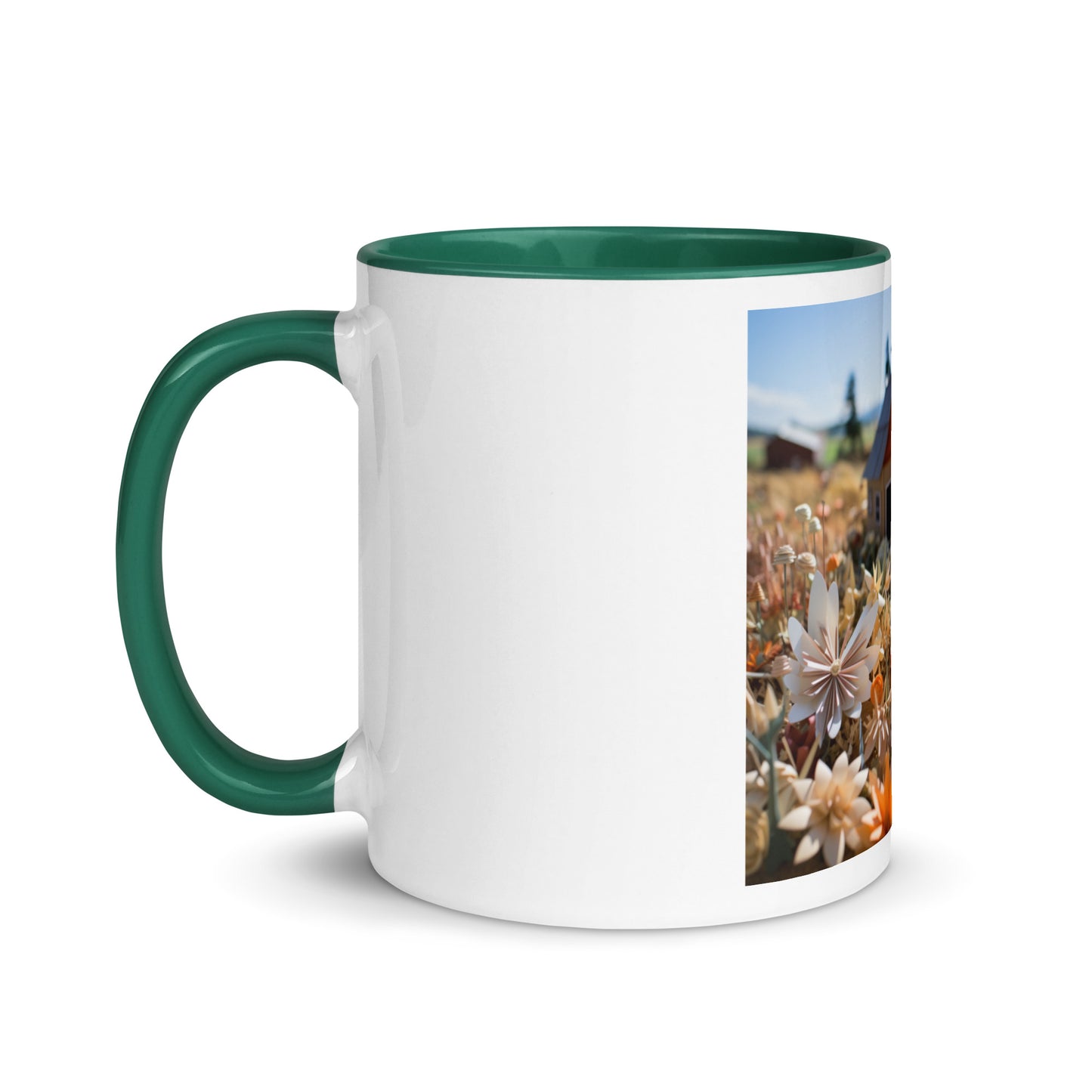 Meadow By The Farm Series Print #4 - Mug with Color Inside