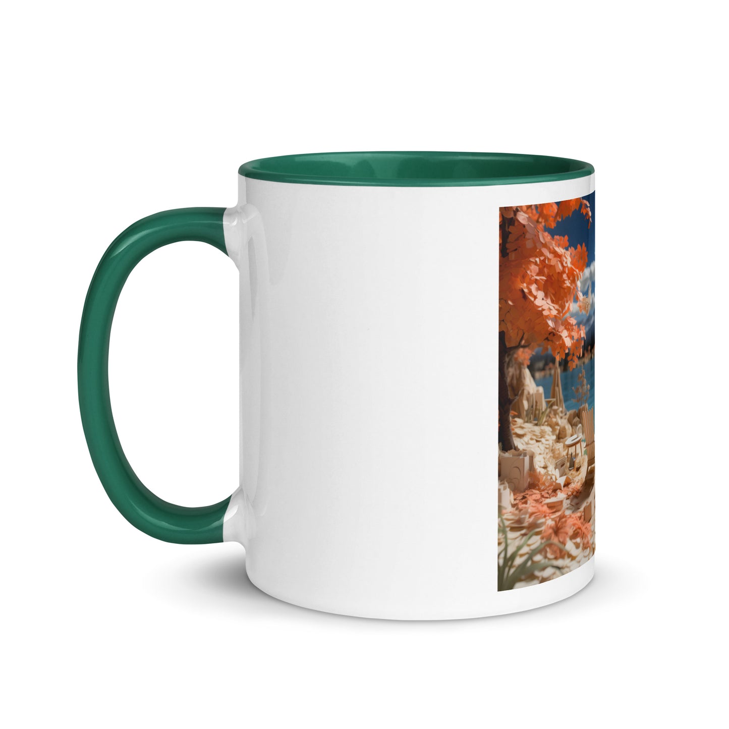 Atop The Mountain Lakeshore Series Print #10 - Mug with Color Inside